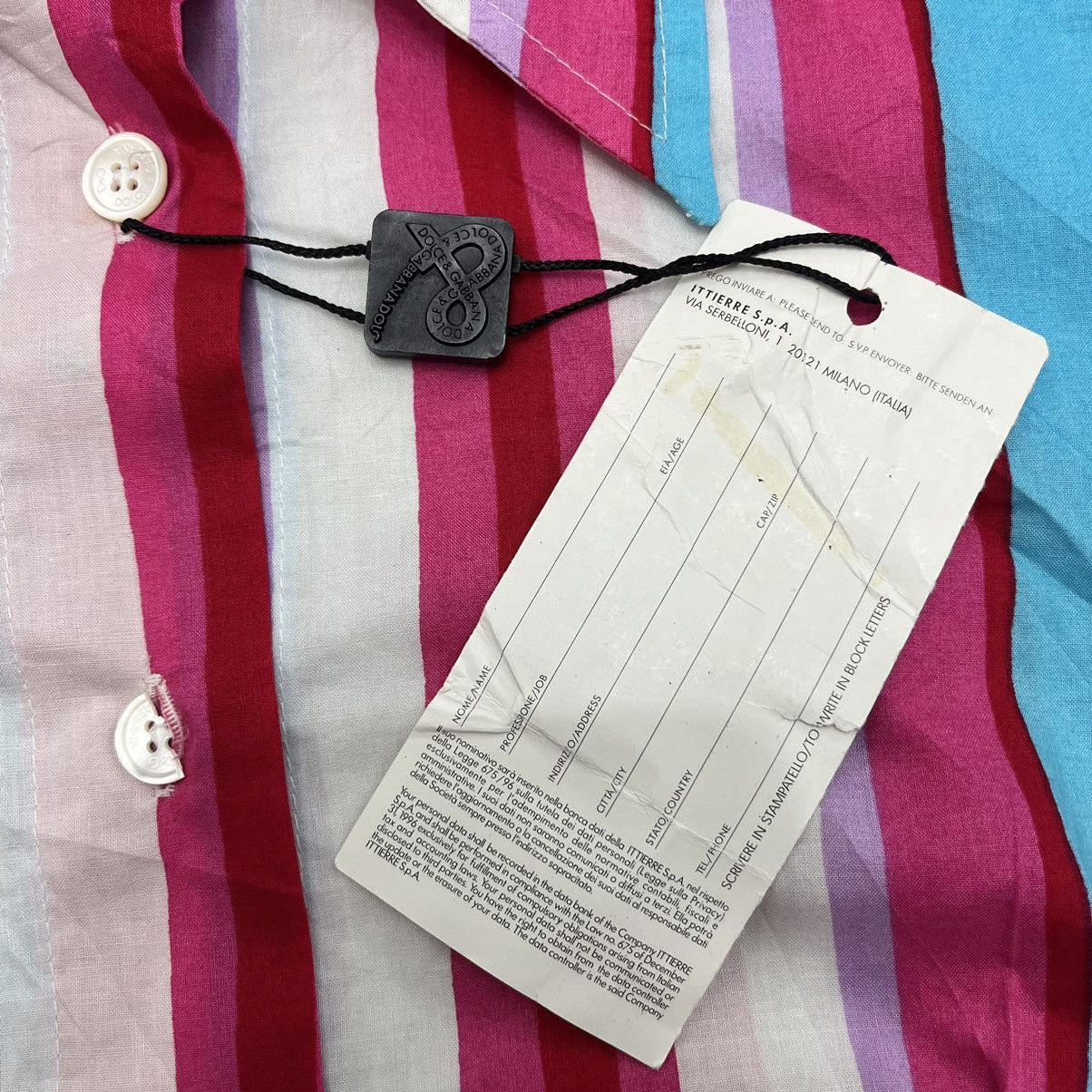 Dolce & Gabbana × Vintage Vintage Dolce & Gabbana Striped Blouse/Shirt Womens Size S / US 4 / IT 40 - 7 Thumbnail