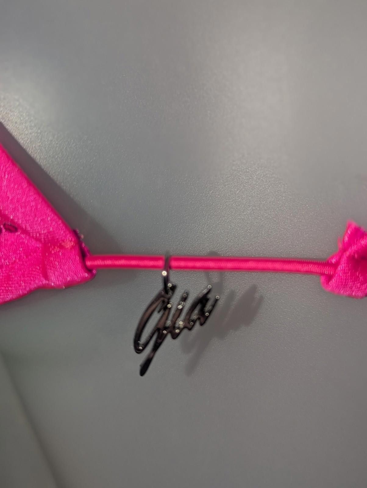 Designer NWT I.AM.GIA Bambi Diamante Bikini Top in Hot Pink Sz XXS Size ONE SIZE - 3 Thumbnail