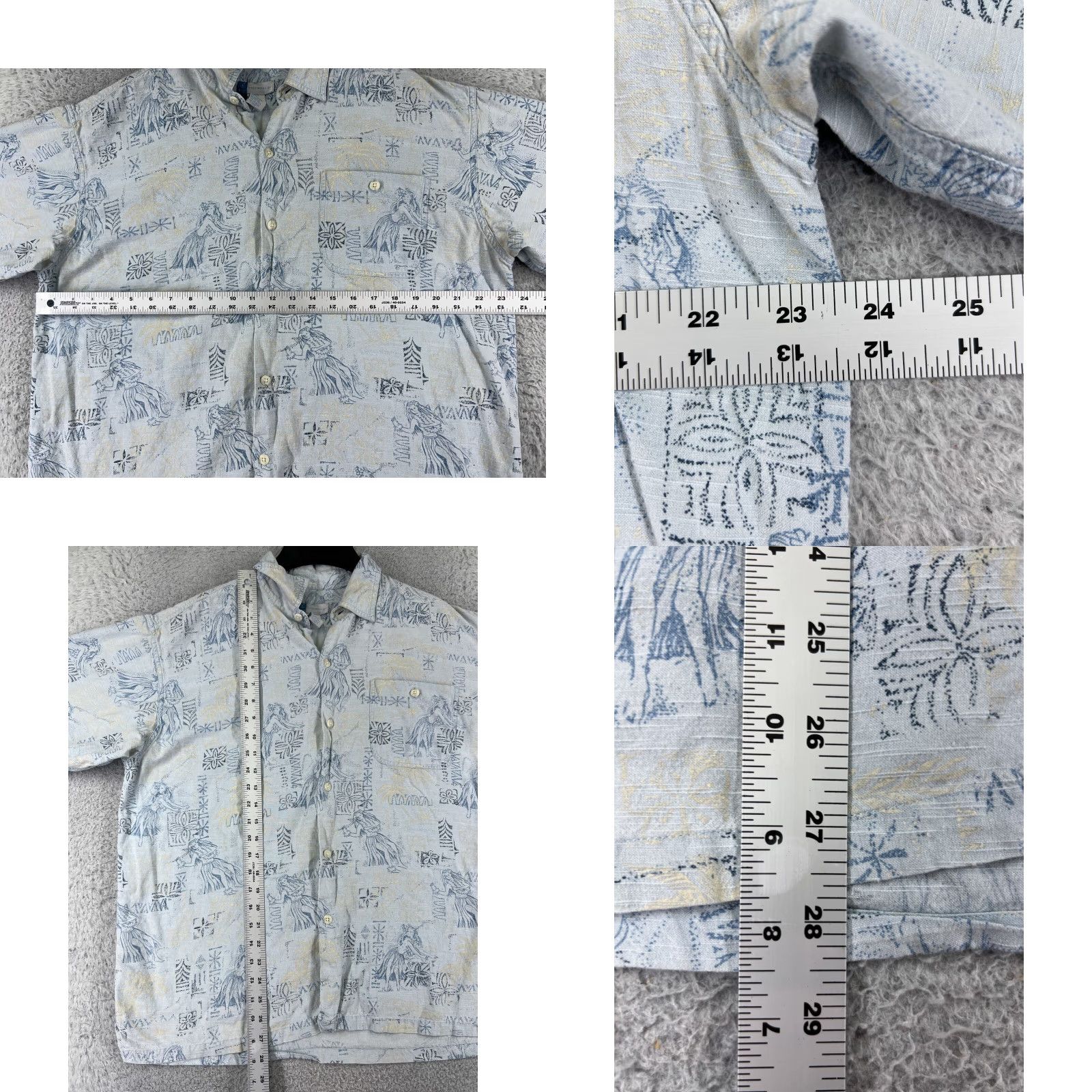 Vintage Half Moon Bay Shirt Men Blue Floral Hawaiian Button-Up Short Sleeve X-Large Size US XL / EU 56 / 4 - 8 Thumbnail