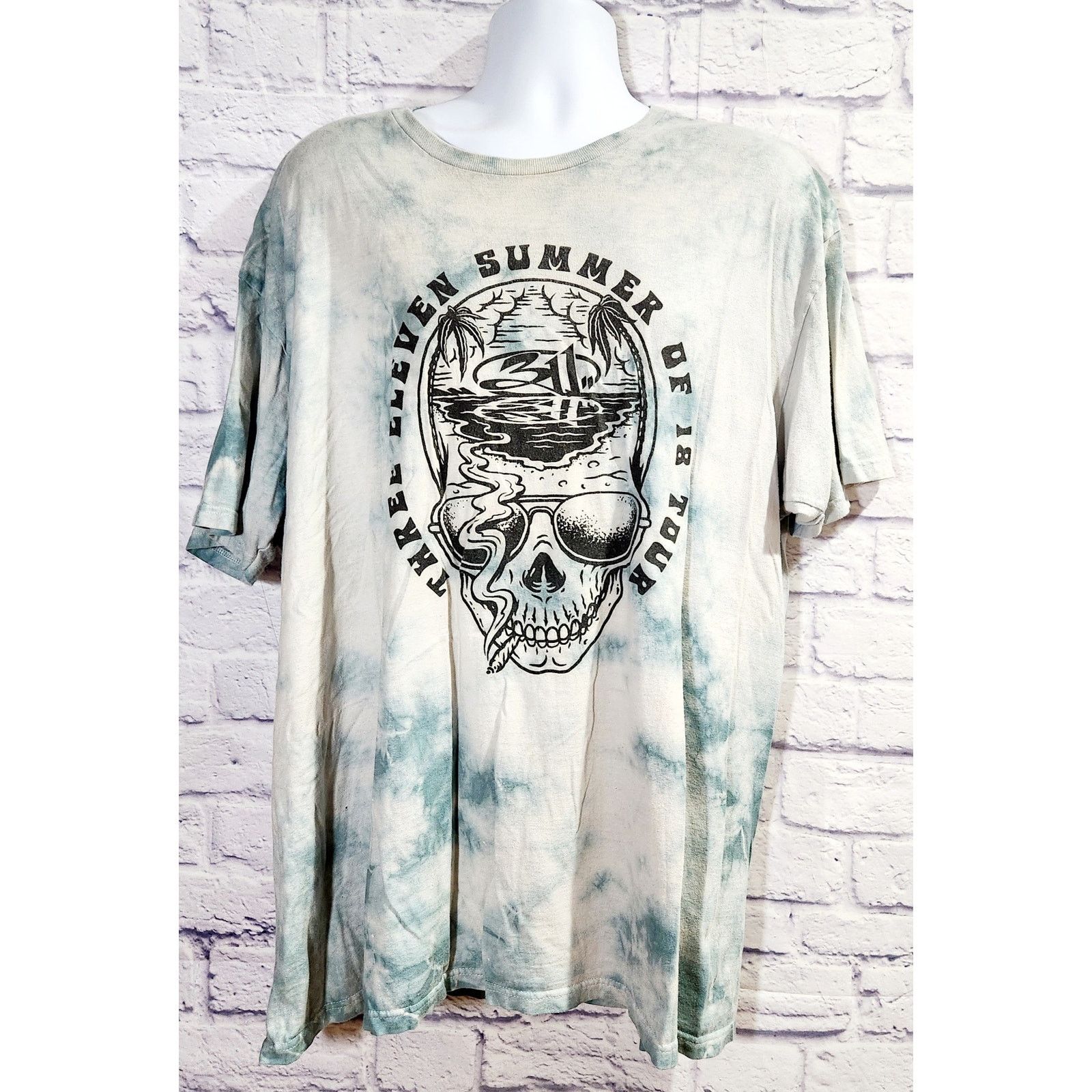 Tultex Tultex Blue Tie Dye Three Eleven Summer 18 Tour Graphic XXG Size US XXL / EU 58 / 5 - 1 Thumbnail