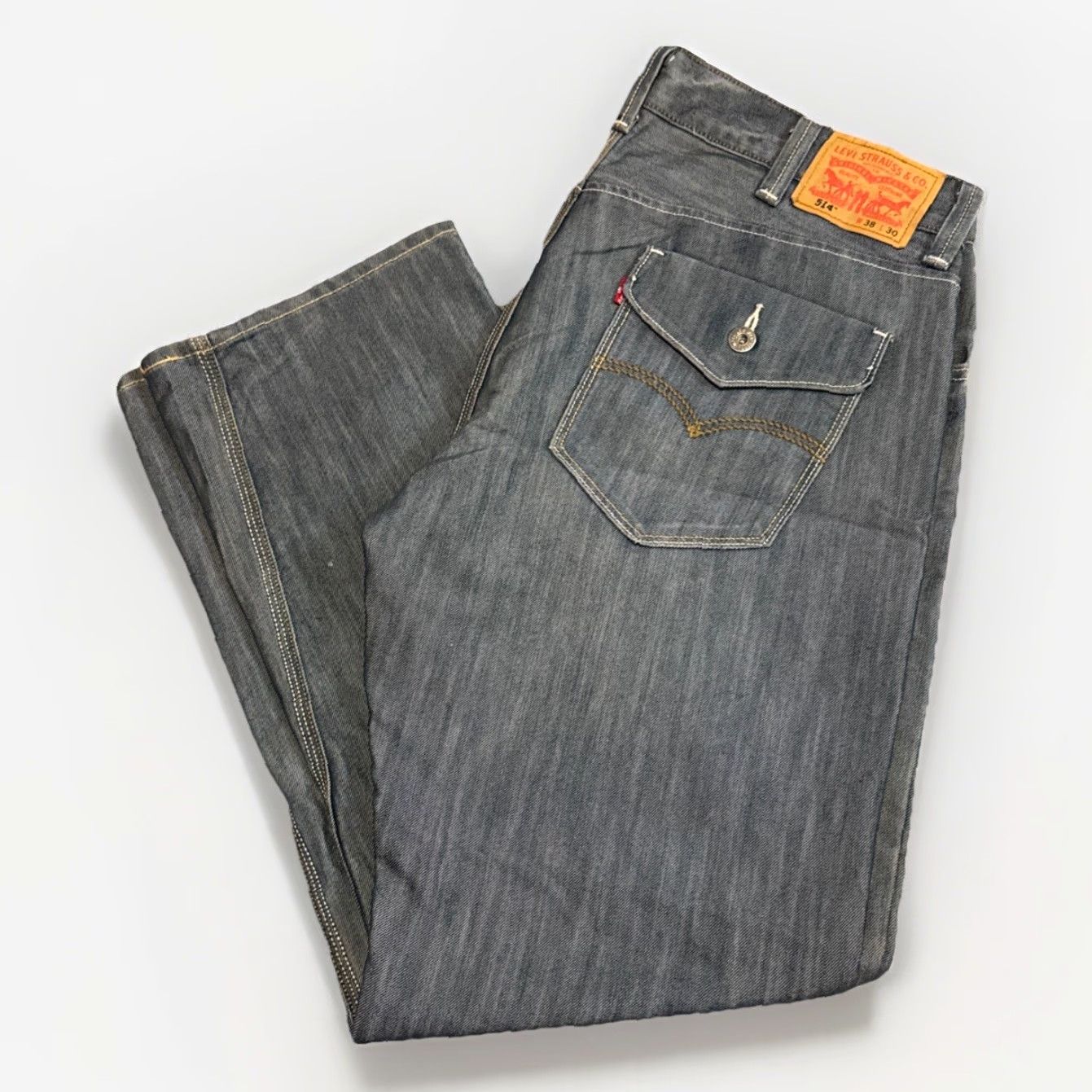 Levi's Levi’s 514 Light Wash Denim Jeans 38x30 Straight Leg Men Blue Pockets Regular Size 38 30 Inseam Size US 38 / EU 54 - 2 Thumbnail
