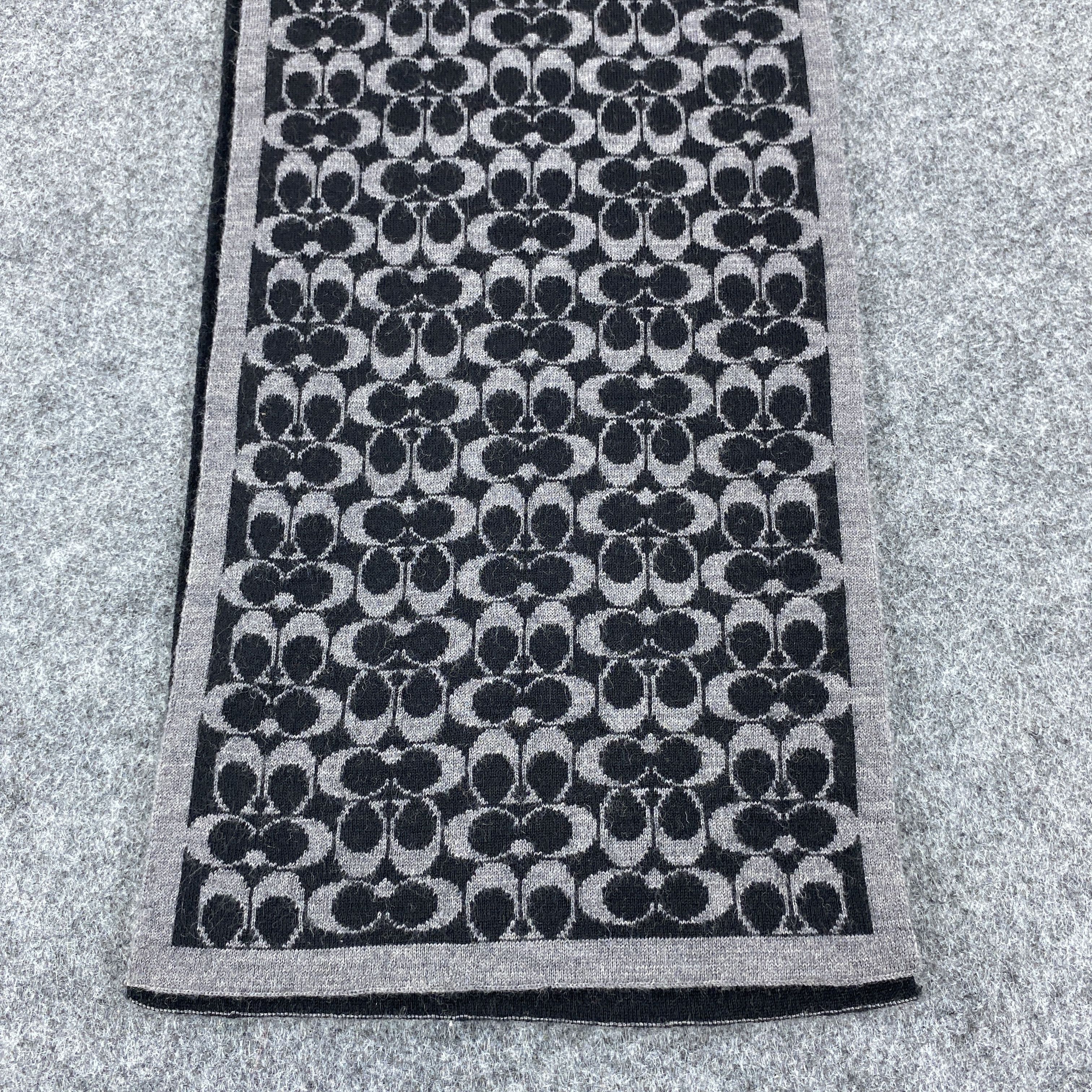 Coach × Vintage GF10651 Coach Silk Scarf Neck Wear Muffler Nova Check Size ONE SIZE - 4 Thumbnail