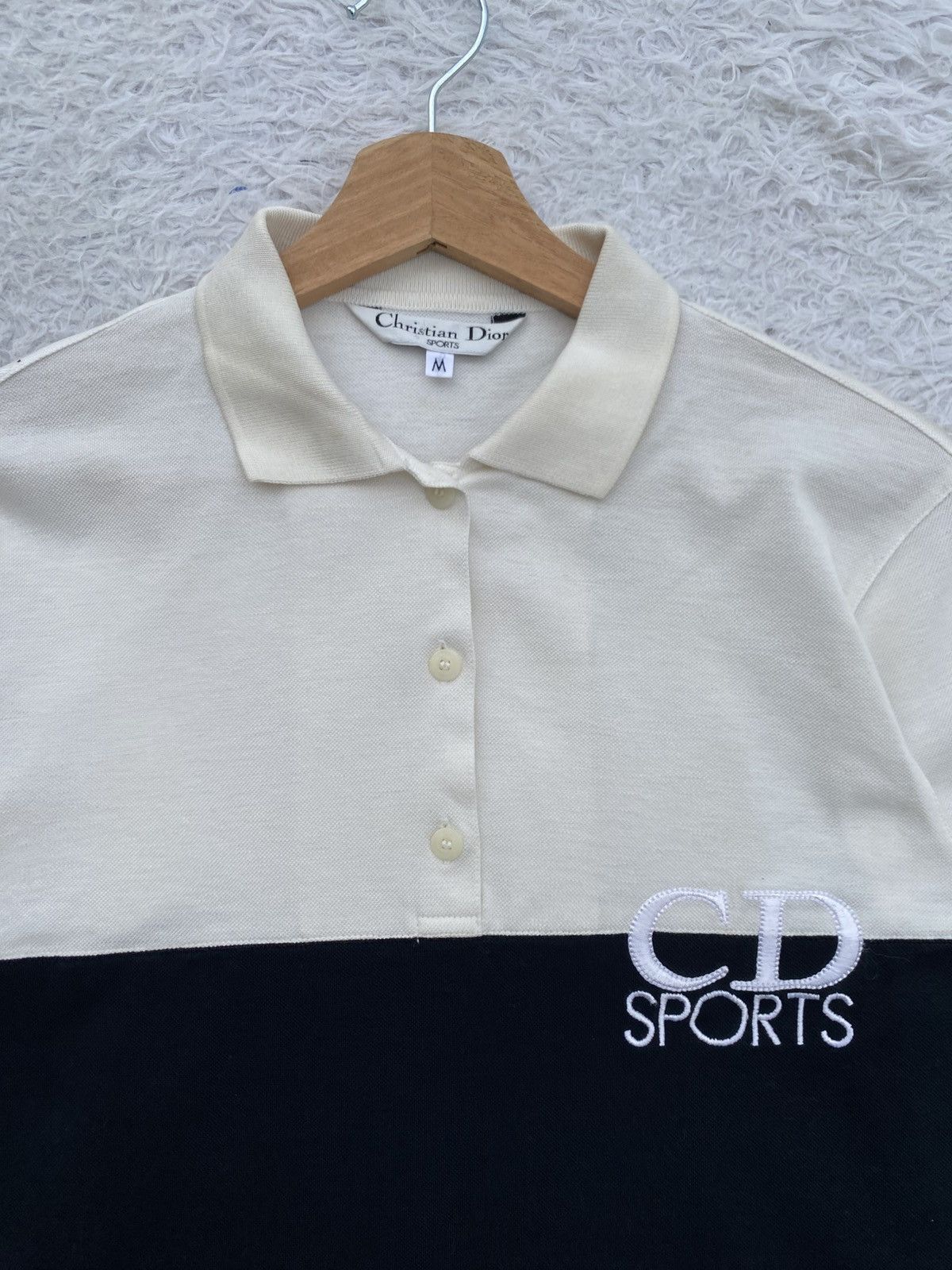 Christian Dior Monsieur Rare Vintage 90s Christian Dior Sport Spellout Polo Shirt Size US M / EU 48-50 / 2 - 7 Thumbnail
