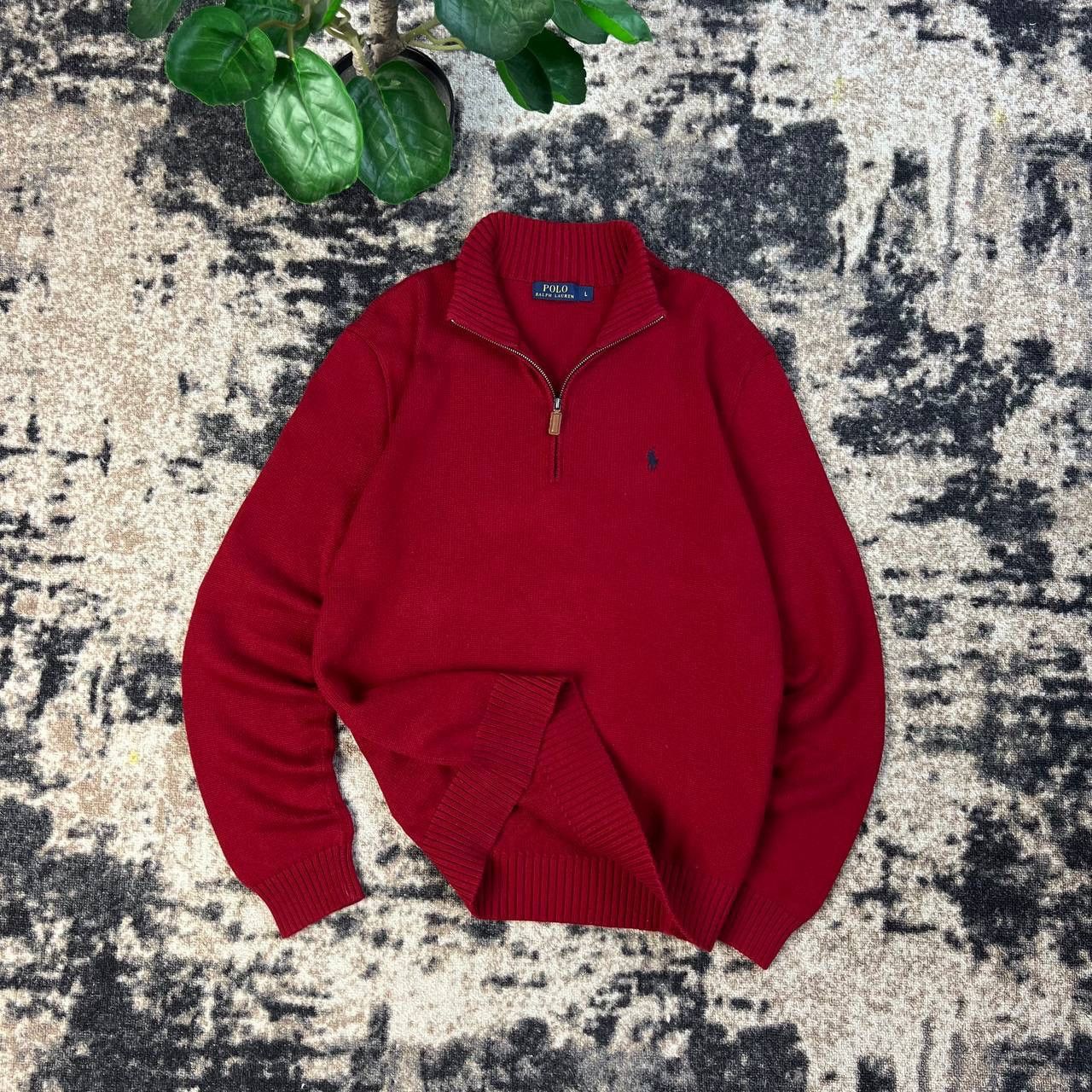 Polo Ralph Lauren Polo Ralph Lauren Luxury Quarter Zip Up Sweater Size US L / EU 52-54 / 3 - 1 Thumbnail