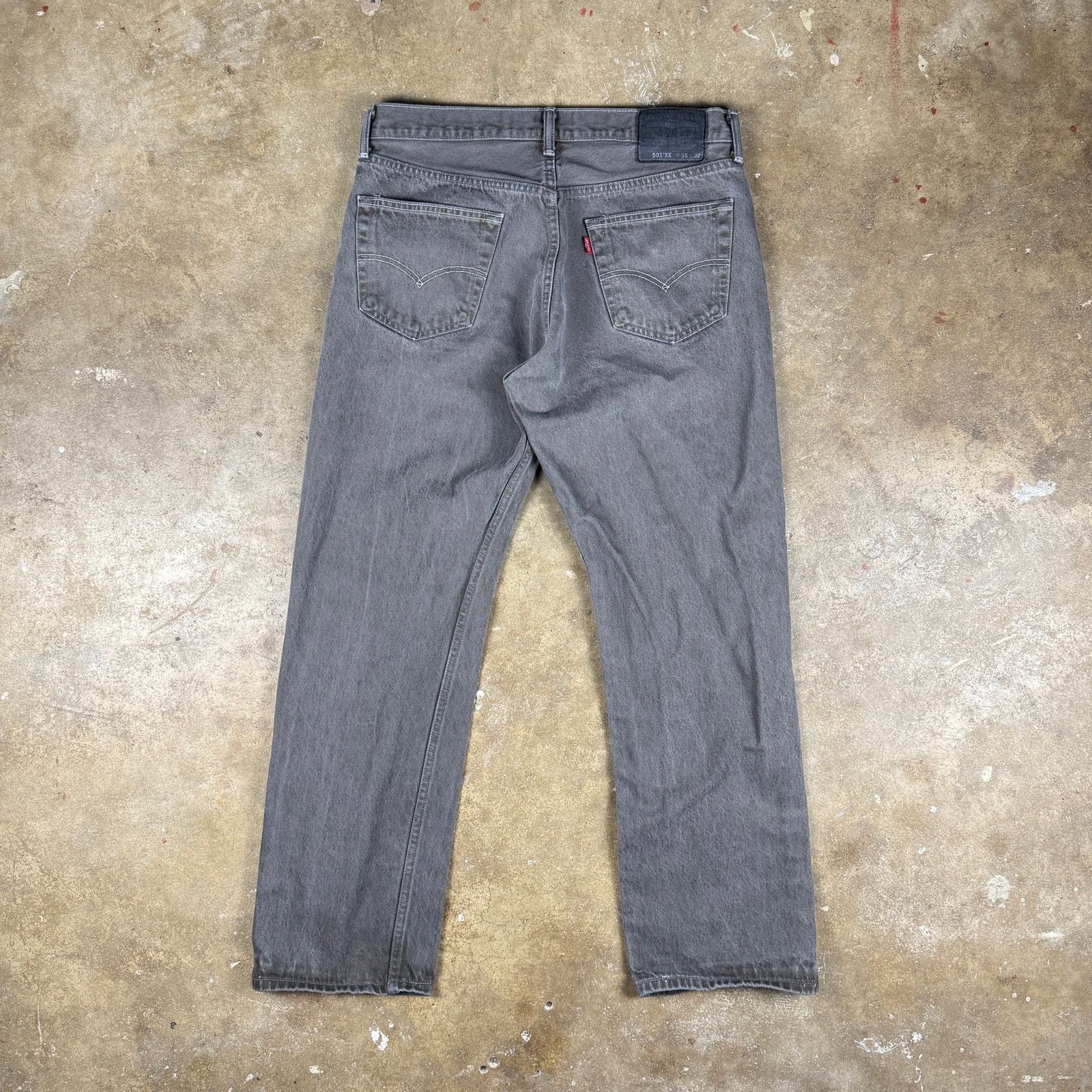 Levi's Y2K Levi’s 501XX Button Fly Jeans Men’s 33x29 Grey Size US 33 - 4 Thumbnail
