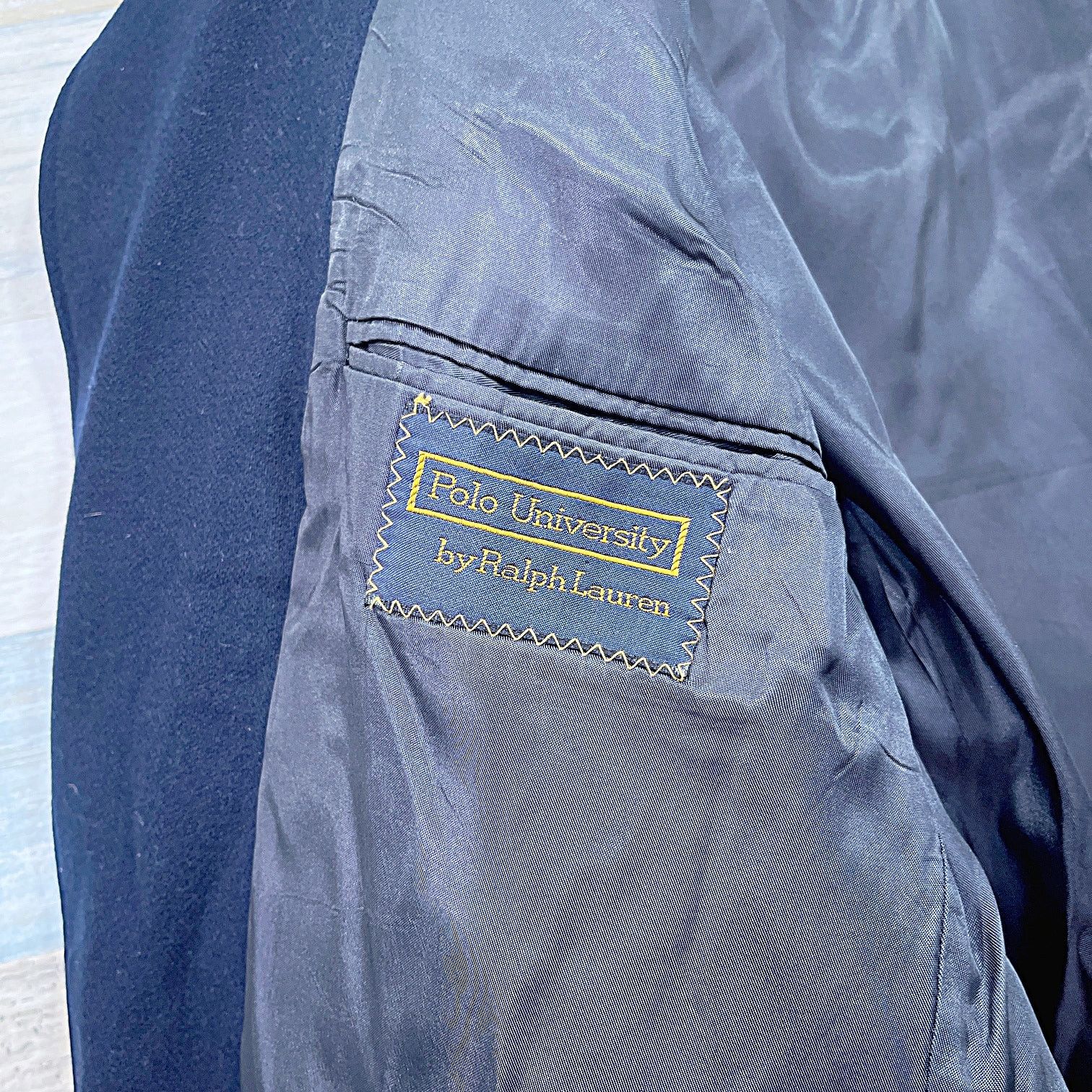Polo Ralph Lauren Polo University Ralph Lauren Vintage Doeskin Blazer Navy 38R Size 42R - 8 Thumbnail