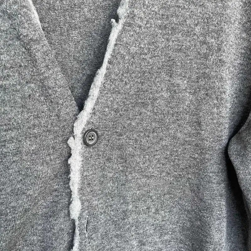 Lanvin Lanvin Men's Gray Cotton Cardigan for Spring . Size US S / EU 44-46 / 1 - 3 Thumbnail