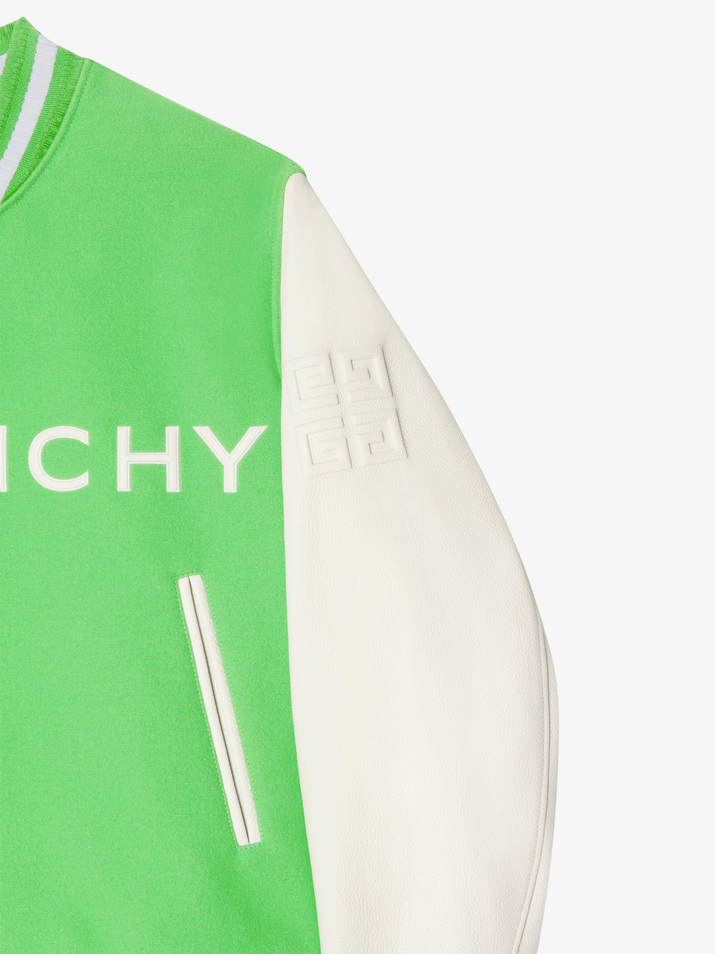 Givenchy o1w1db10325 Mix Material Varsity in Bright Green Size US XXL / EU 58 / 5 - 2 Thumbnail