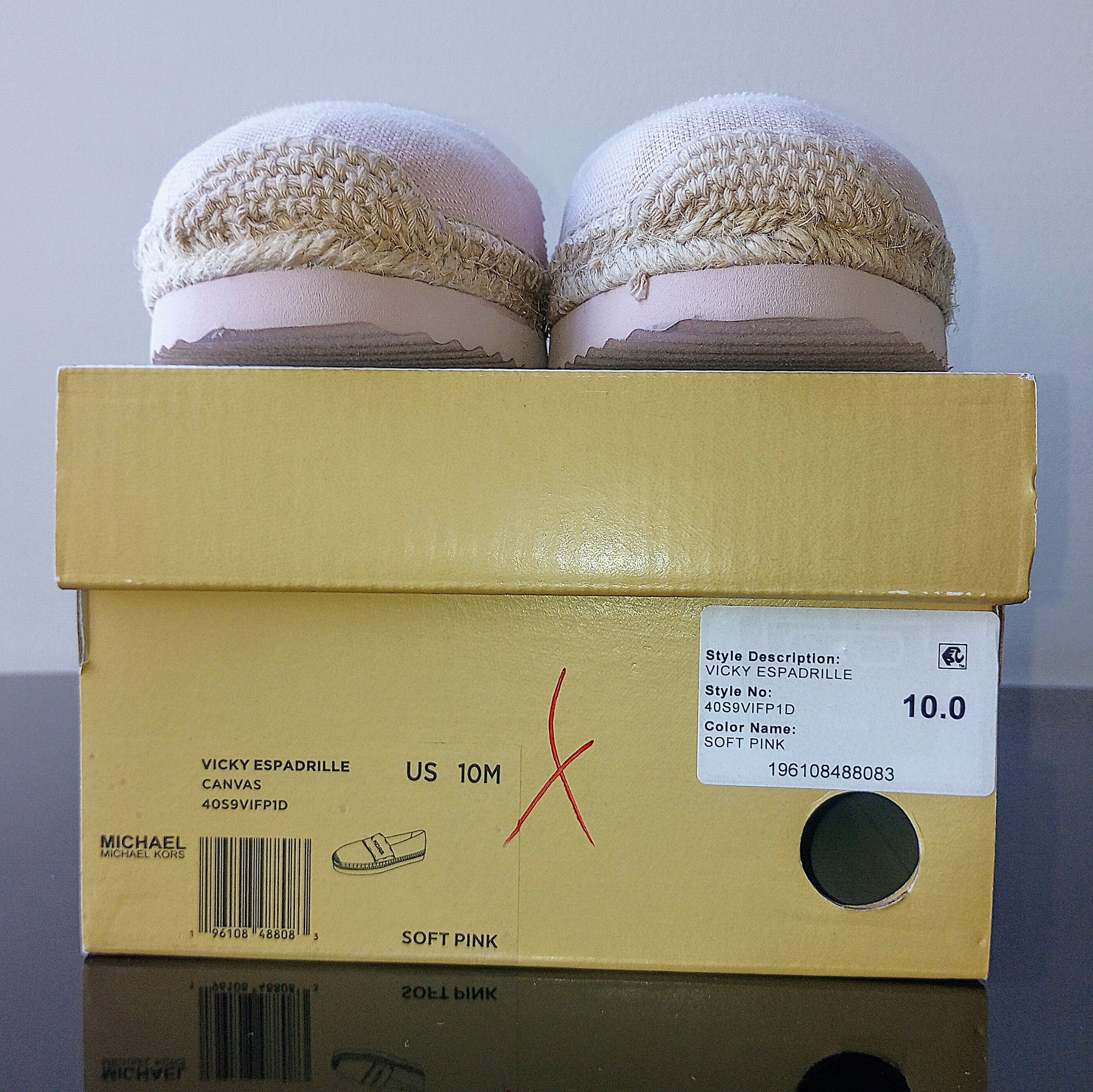 Michael Kors Michael Michael Kors Women's Vicky Espadrille in Soft Pink Size US 10 / IT 40 - 14 Thumbnail