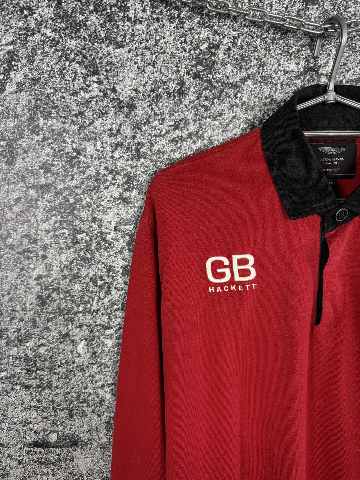 Hackett Men’s Aston Martin Racing Rugby Shirt Hackett GB Size 1XL Size US XL / EU 56 / 4 - 3 Thumbnail