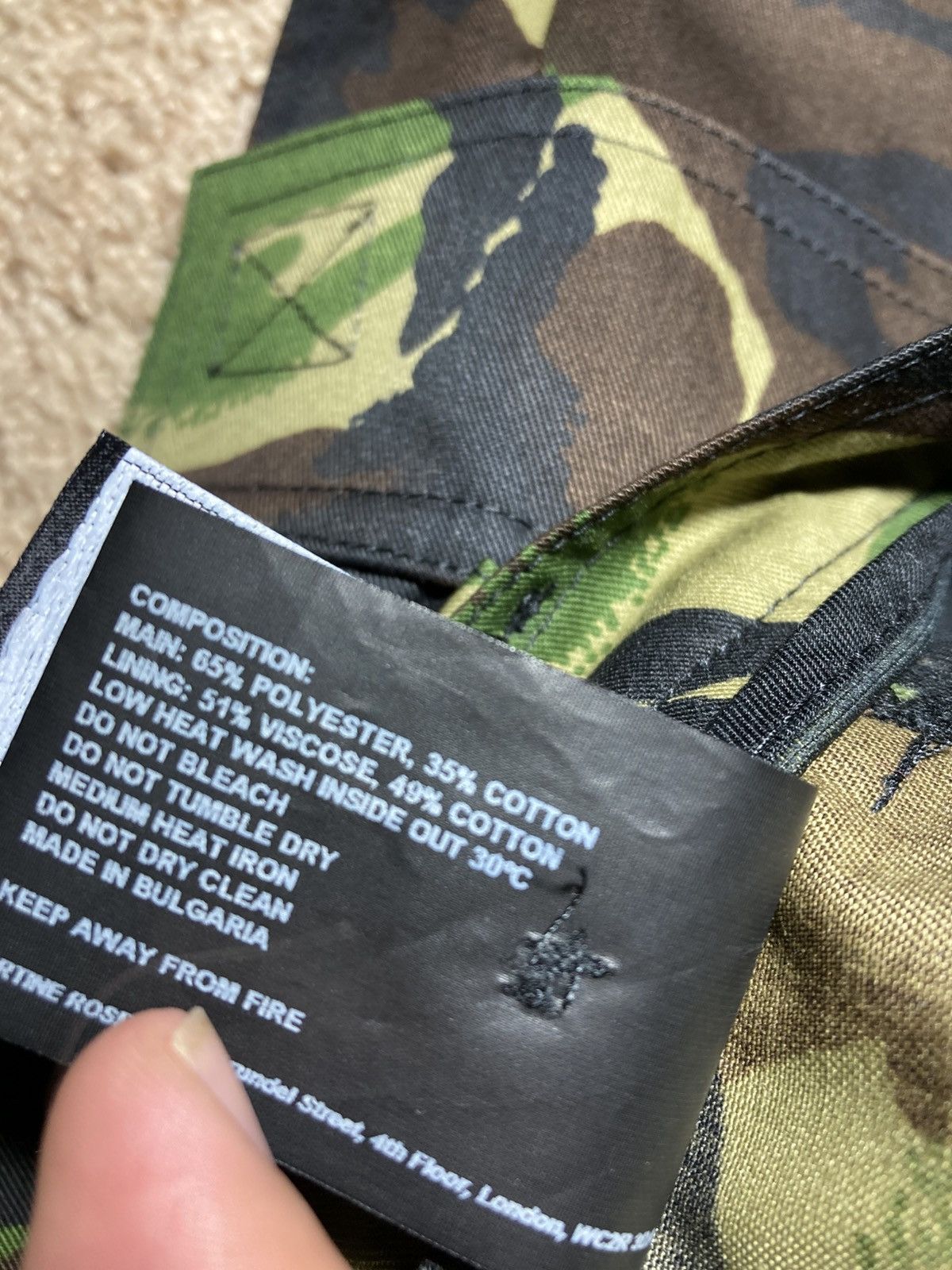 Martine Rose SS23 Martine Rose Camo Cargo Pants 4 Pocket MR Sport Logo Size US 30 / EU 46 - 8 Thumbnail