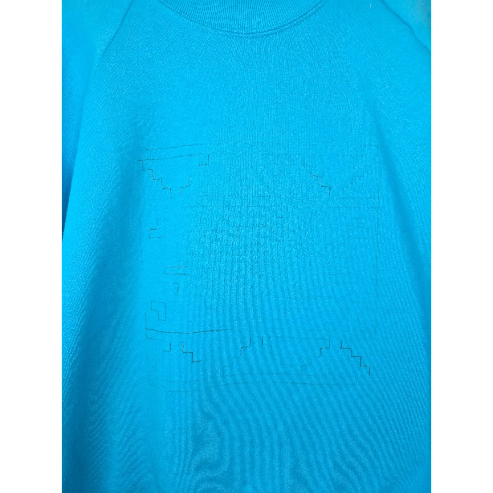 Fruit Of The Loom × Vintage Vintage Crewneck XL Blue Faded Graphic Sweatshirt Size US XL / EU 56 / 4 - 2 Thumbnail