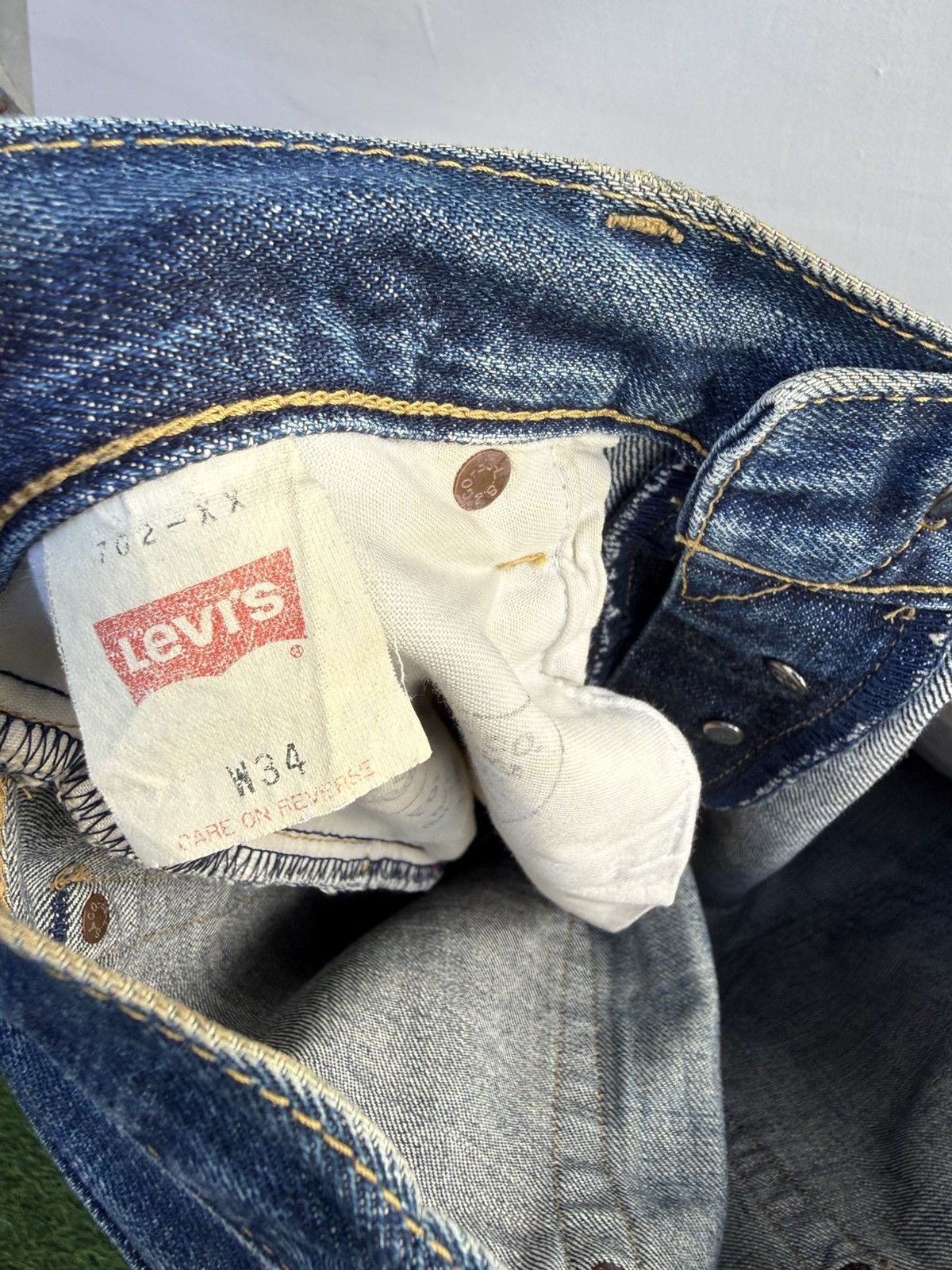 Levi's Vintage Clothing W34x34.5 Vintage levi’s 702 redline big E buckle back Size US 34 / EU 50 - 9 Thumbnail