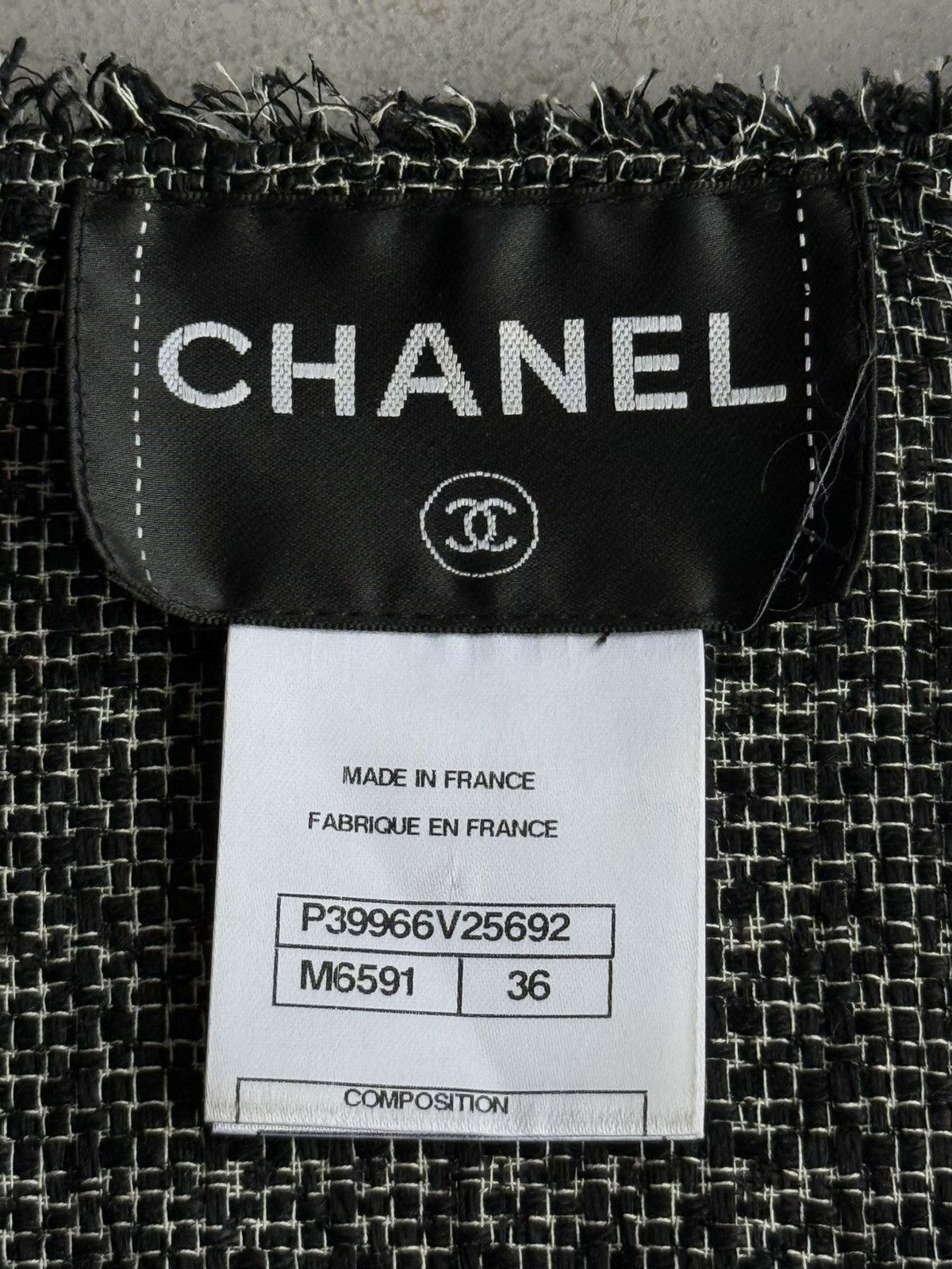 Chanel Chanel - Black Cropped Tweed Jacket Size XS / US 0-2 / IT 36-38 - 9 Thumbnail