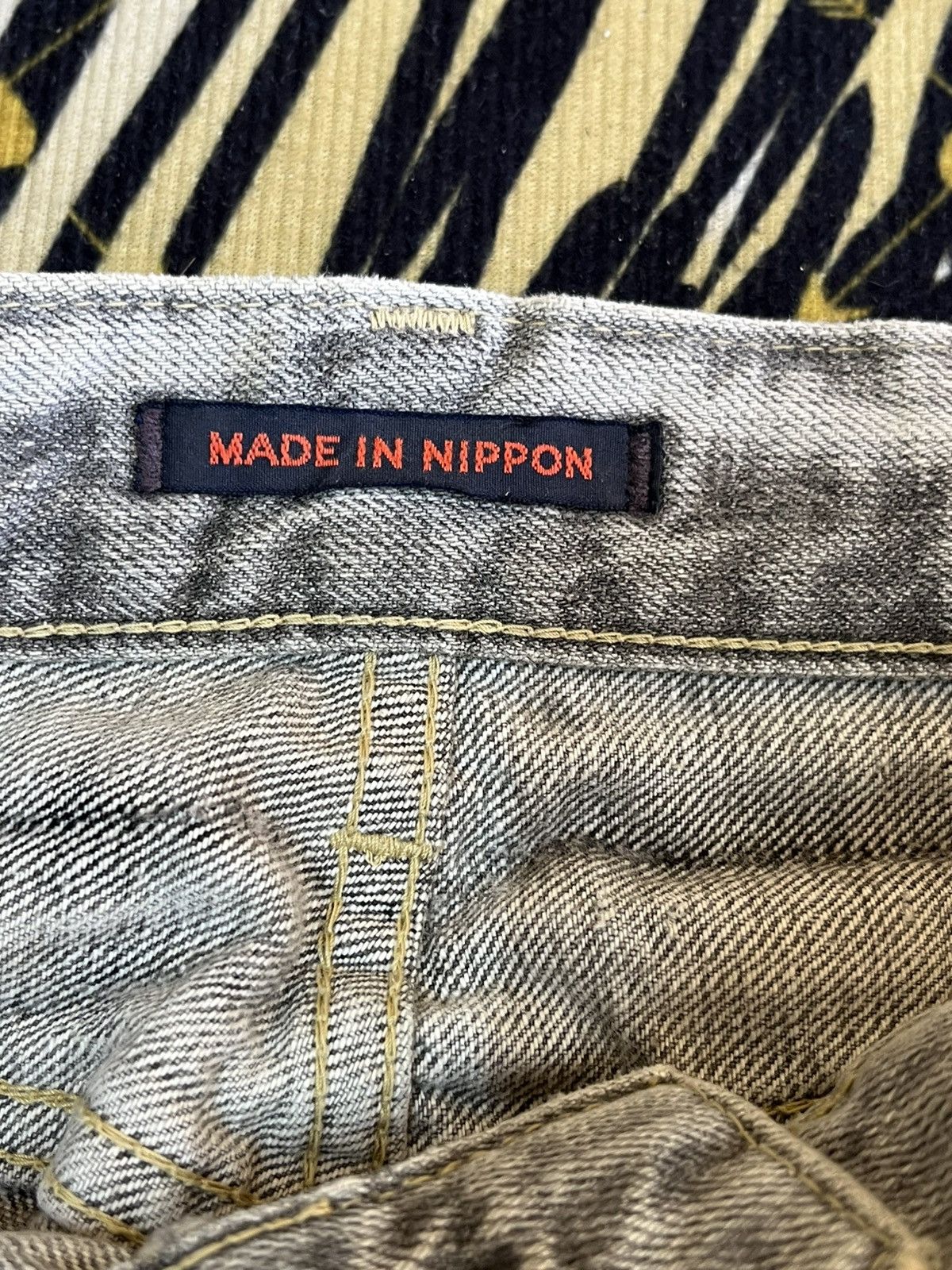 Japanese Brand × Le Grande Bleu (L.G.B.) Vintage Blue Way Flare Ripped Distressed Denim Size US 31 - 10 Thumbnail