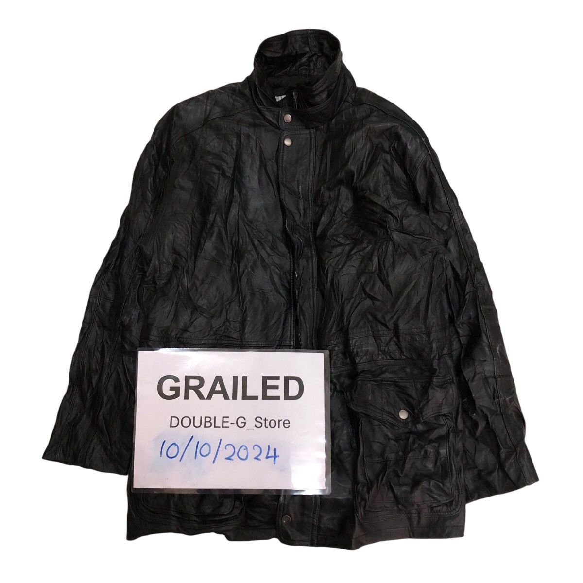Japanese Brand 📌Vintage Biker Genuine Leather Jacket Vernon Issey Miyake Size US L / EU 52-54 / 3 - 1 Thumbnail