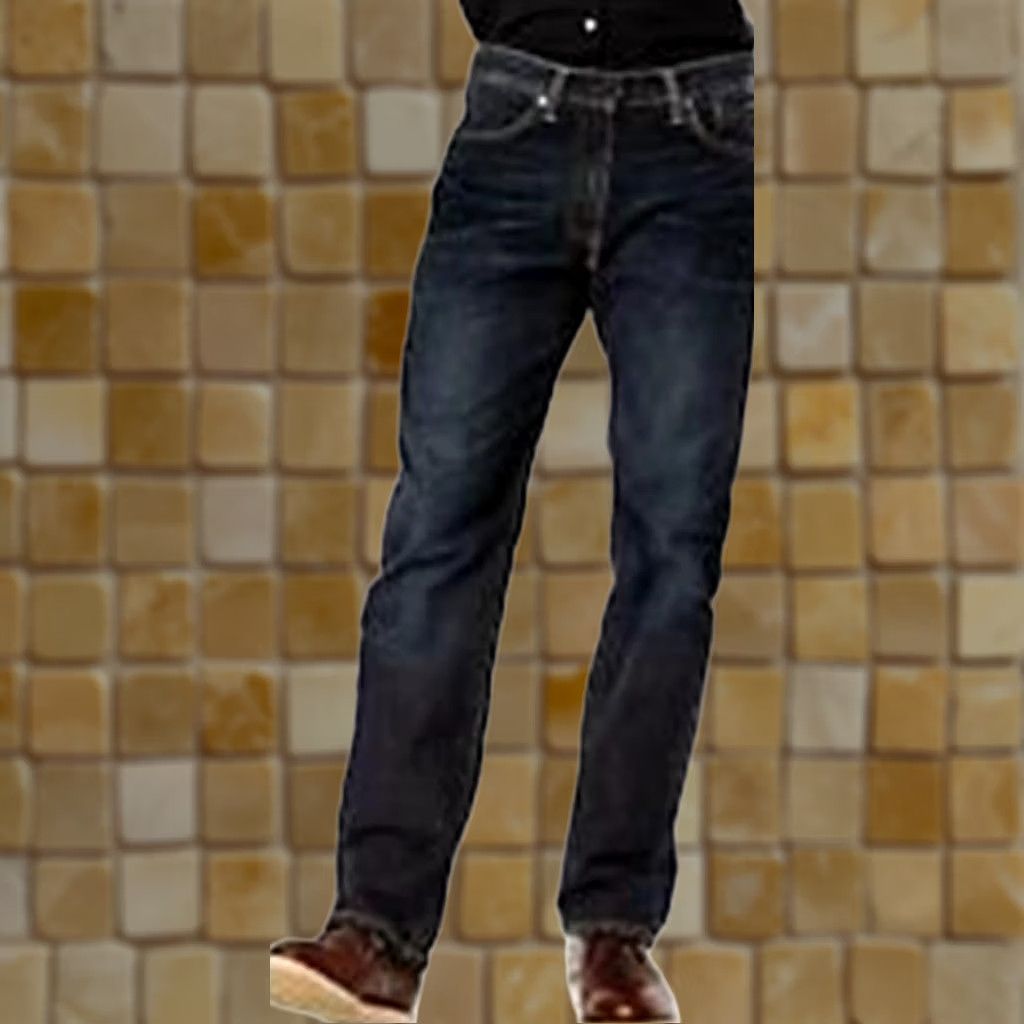 Levi's LEVI'S 505 Jeans Regular Blue Denim Straight Leg 40x30 Mens - Size 40, 30 Inseam, Medium Wash, Zipper Fly, Belt Loops, Solid Pattern, Vintage: No Size US 40 / EU 56 - 1 Preview