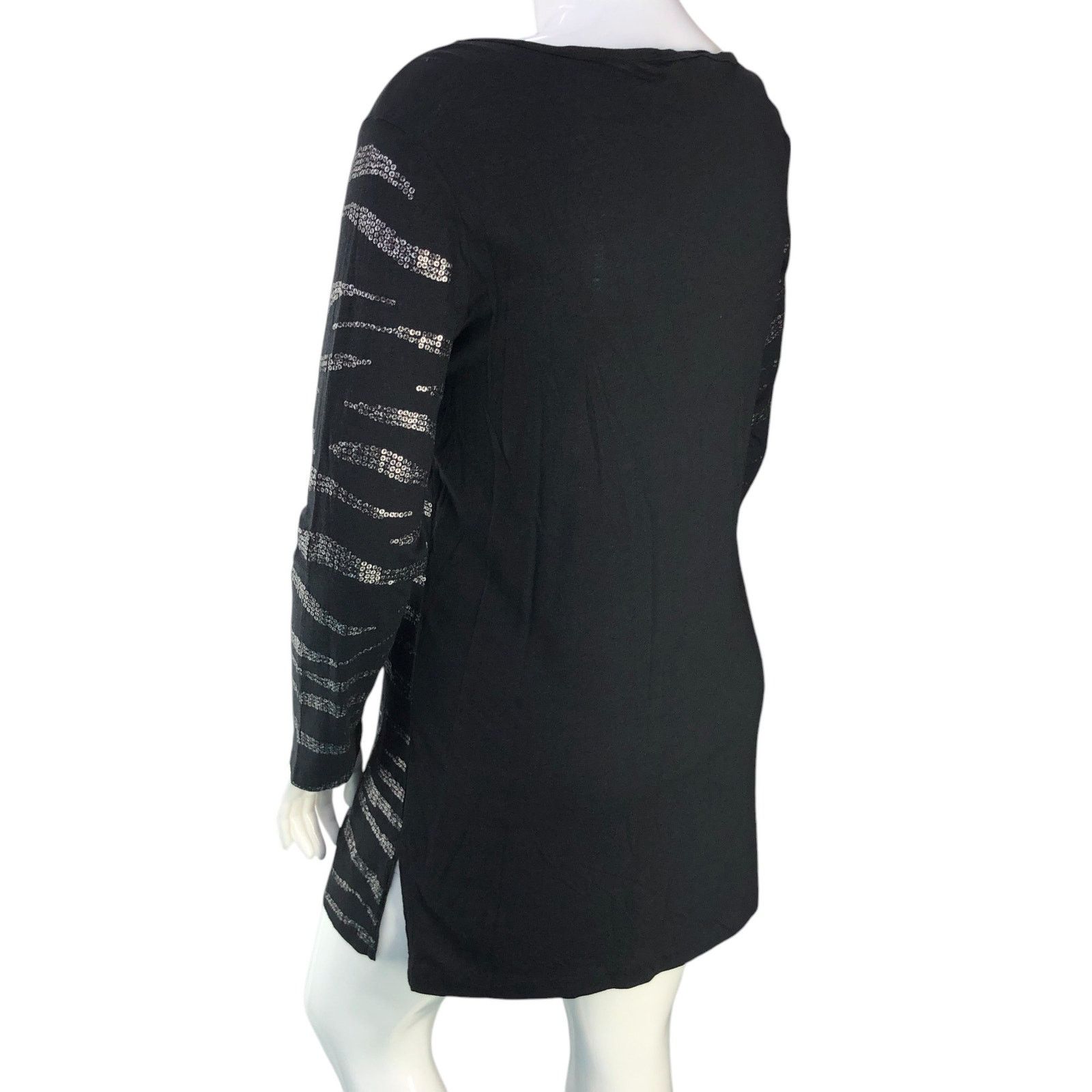 Vass Joan Vass Size 2 US 12/14 Tunic Top Animal Pattern Sequin Size XL / US 12-14 / IT 48-50 - 6 Thumbnail
