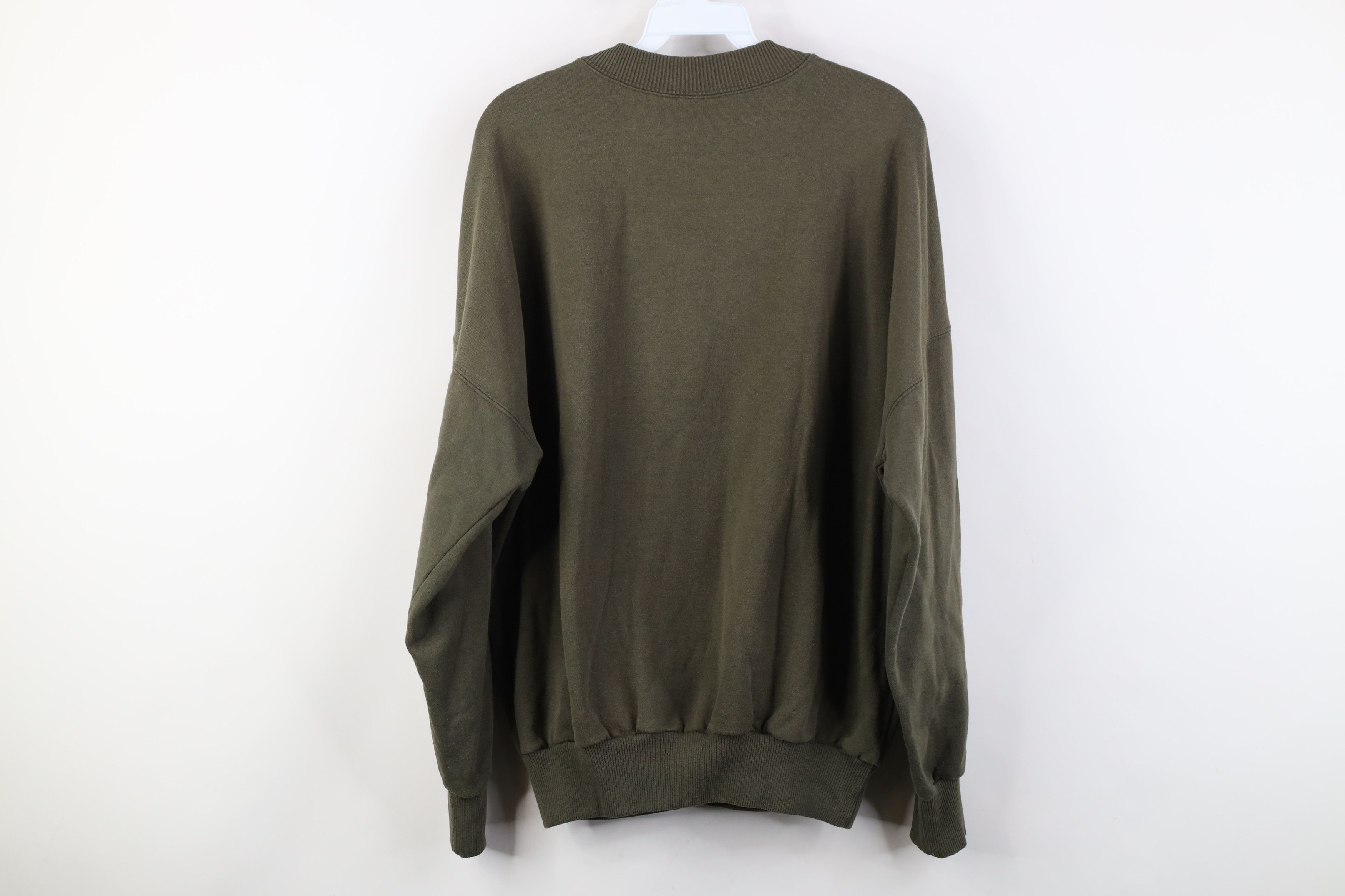 Vintage Vintage 90s Streetwear Wawa Canada Moose Sweatshirt Green Size US XL / EU 56 / 4 - 10 Thumbnail