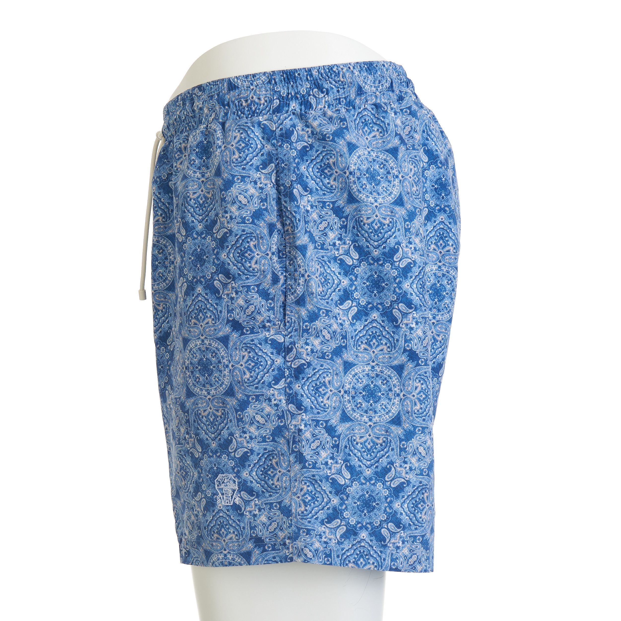 Brunello Cucinelli Swim Shorts With Paisley Print & Logo Embroidery Size L Size US 34 / EU 50 - 4 Thumbnail