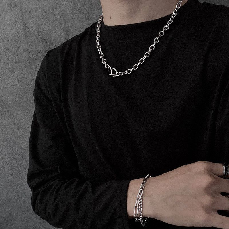 Jewelry Hip-hop Bracelet Y2K Punk Chain Gotch Bracelets Chains Size ONE SIZE - 4 Thumbnail