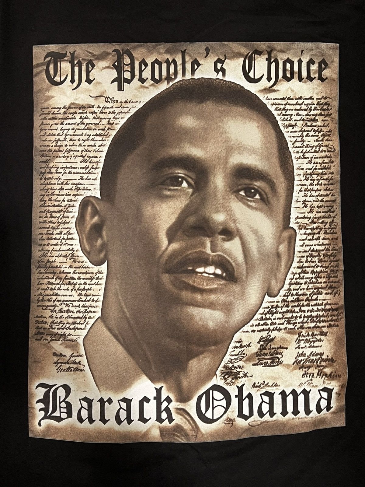 Other Obama Graphic Black Long-sleeve T-shirt Size US L / EU 52-54 / 3 - 6 Thumbnail