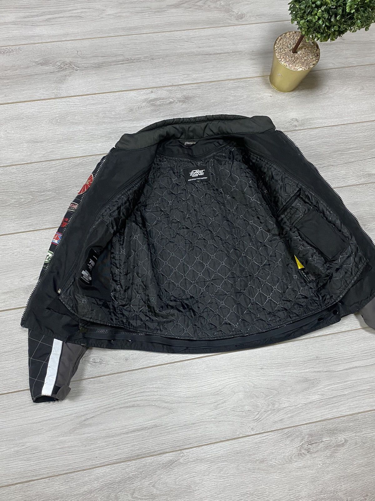 Vintage Fast Line 1 Reflective vintage racing bomber jacket Size US M / EU 48-50 / 2 - 10 Thumbnail