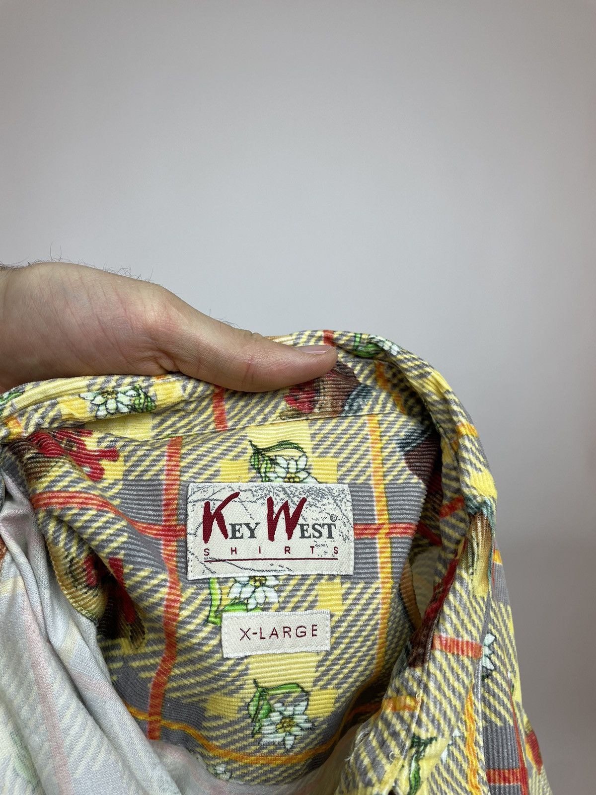 Japanese Brand × Vintage Key West Plaid shirt long sleeve Vintage Mens size Large Size US L / EU 52-54 / 3 - 11 Thumbnail