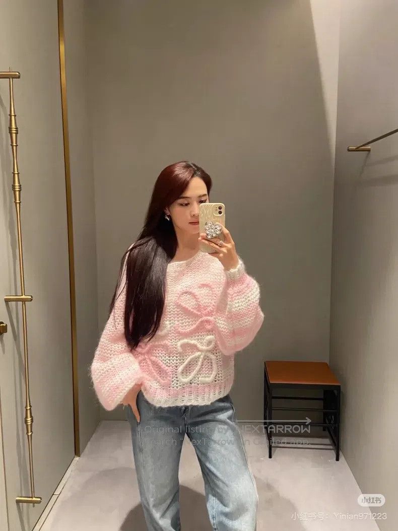 Loewe Loewe Pink Openwork Sweater Size M / US 6-8 / IT 42-44 - 6 Thumbnail
