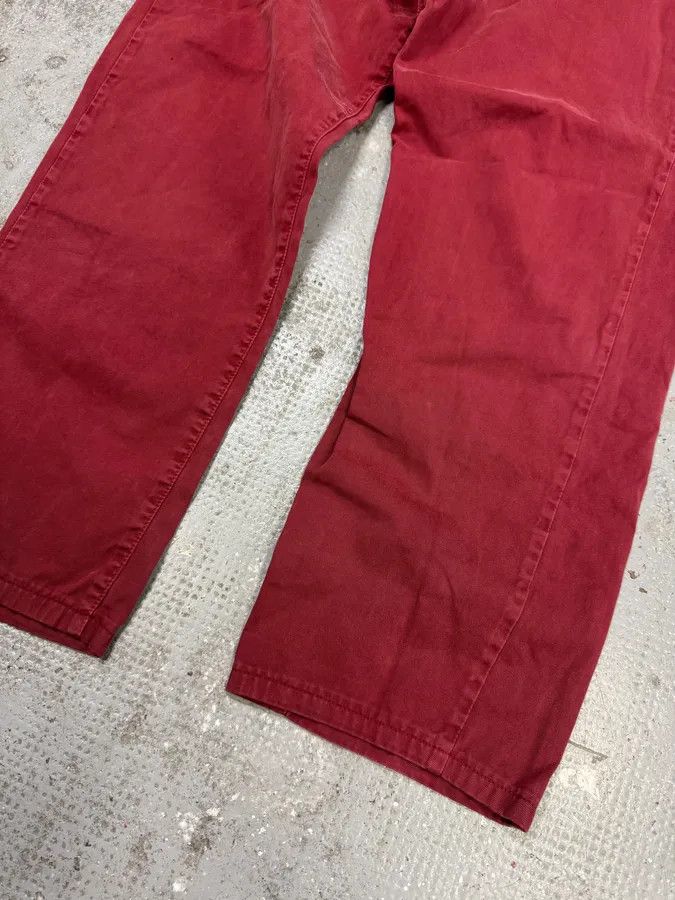 Armani 2000s Armani Red Wide Pants Size US 34 / EU 50 - 5 Thumbnail