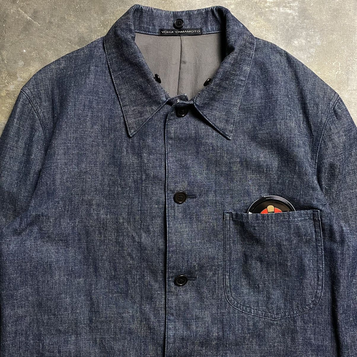 Yohji Yamamoto YY - Ys for Men SS93 Denim Chore Jacket Size US L / EU 52-54 / 3 - 2 Thumbnail