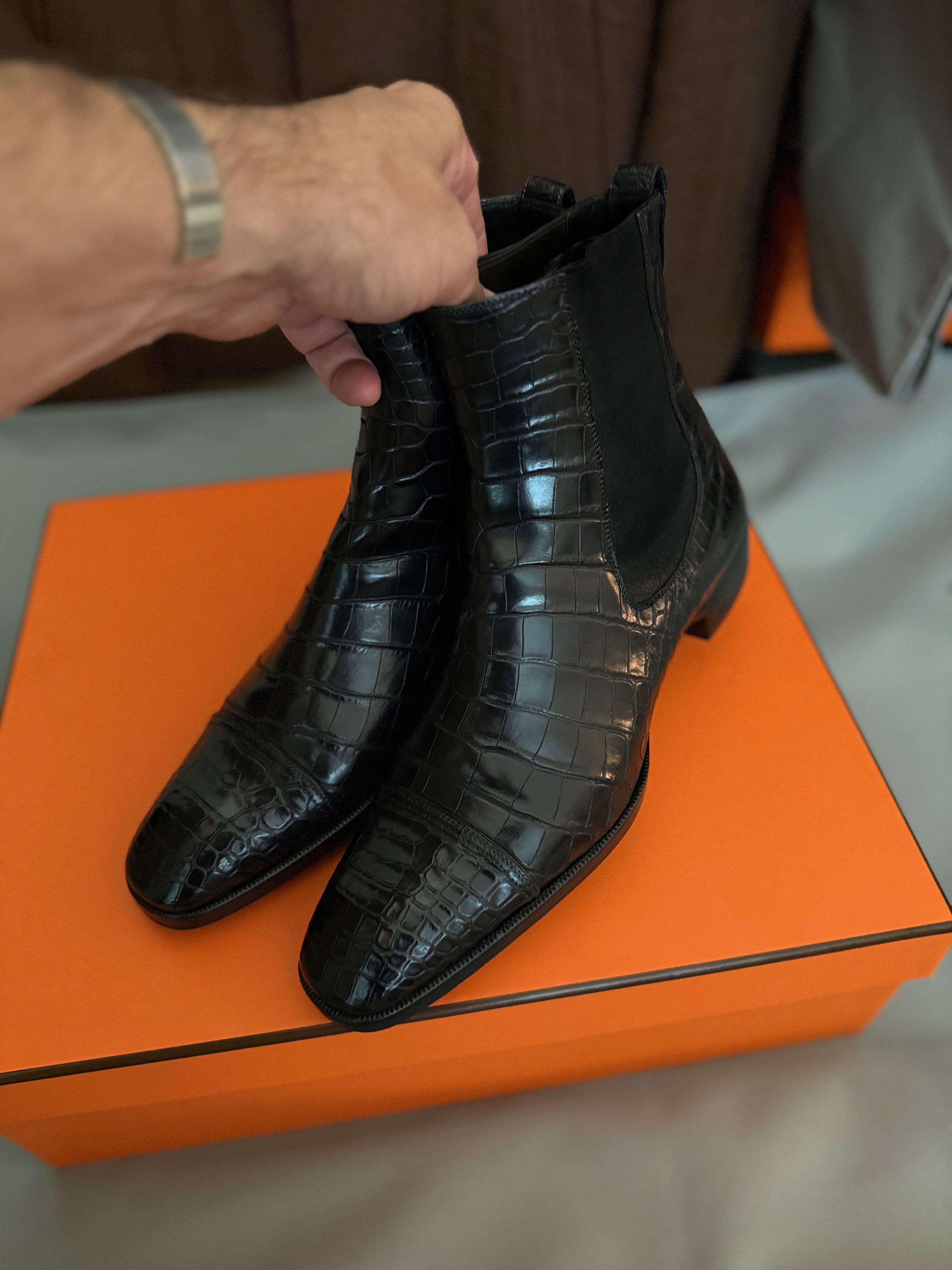 Tom Ford The A-List Ultra-Rare $17,800 w/tax Alligator Chelsea Boots Size US 8.5 / EU 41-42 - 20 Thumbnail