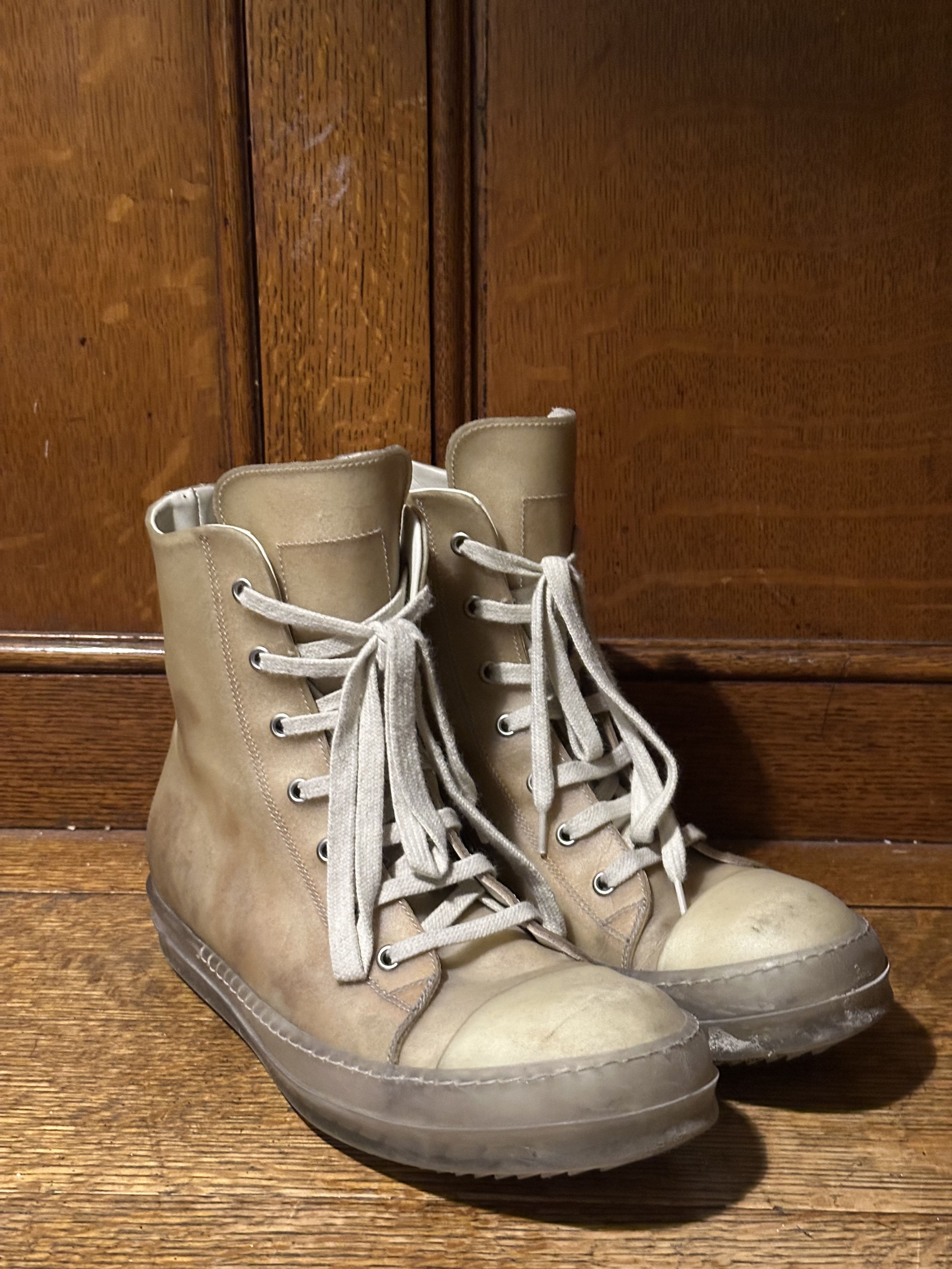 rickowens edfu クリアソール　ラモーンズ　42 Ramones in Natural/Clear – SVRN