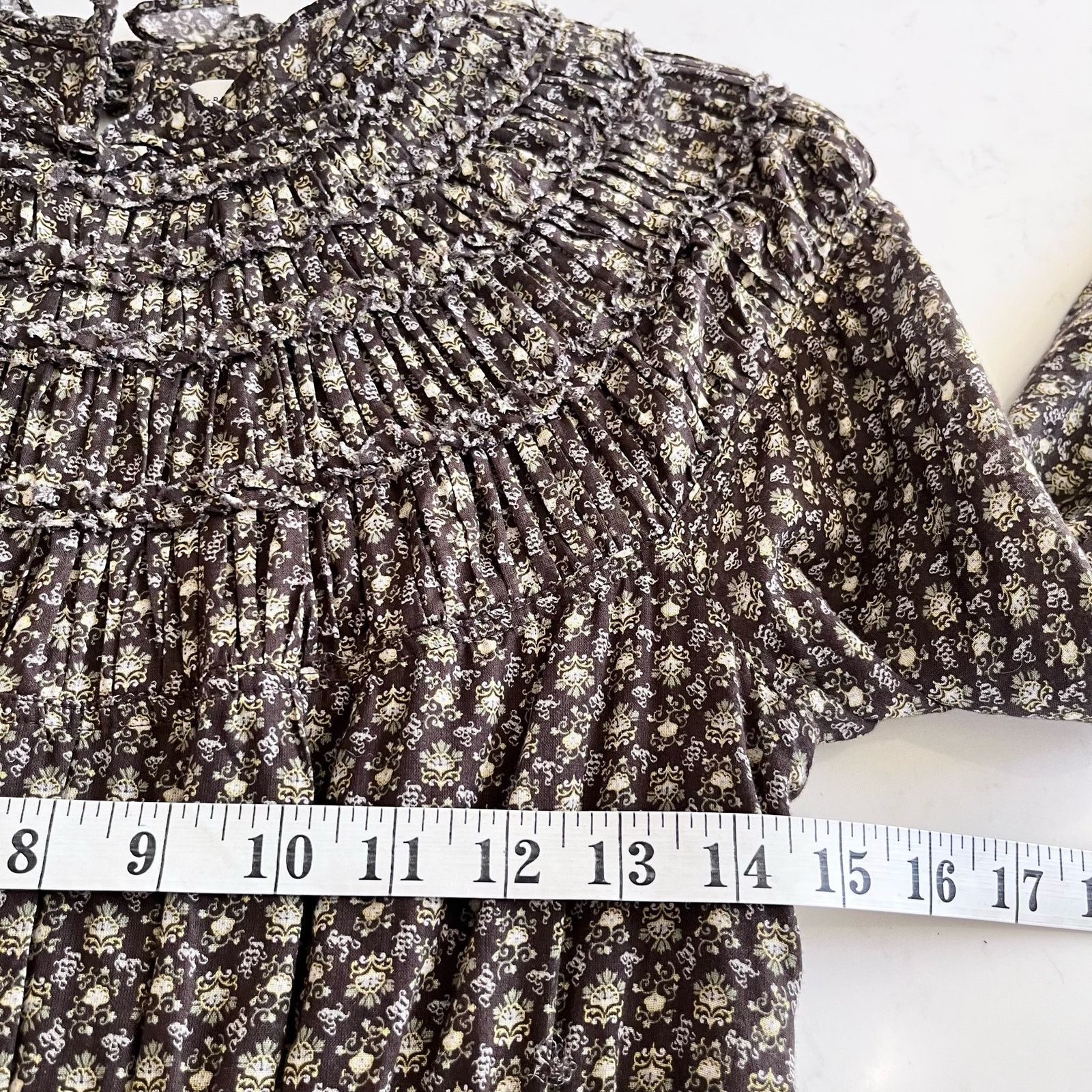 Rebecca Taylor Rebecca Taylor Feather Fleur Smocked Floral Midi Dress Size S / US 4 / IT 40 - 12 Thumbnail