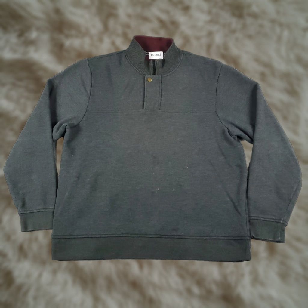 Orvis Orvis Sweater Mens XL Gray Long Sleeve Pullover Knit Top Mock Neck Size US XL / EU 56 / 4 - 1 Thumbnail