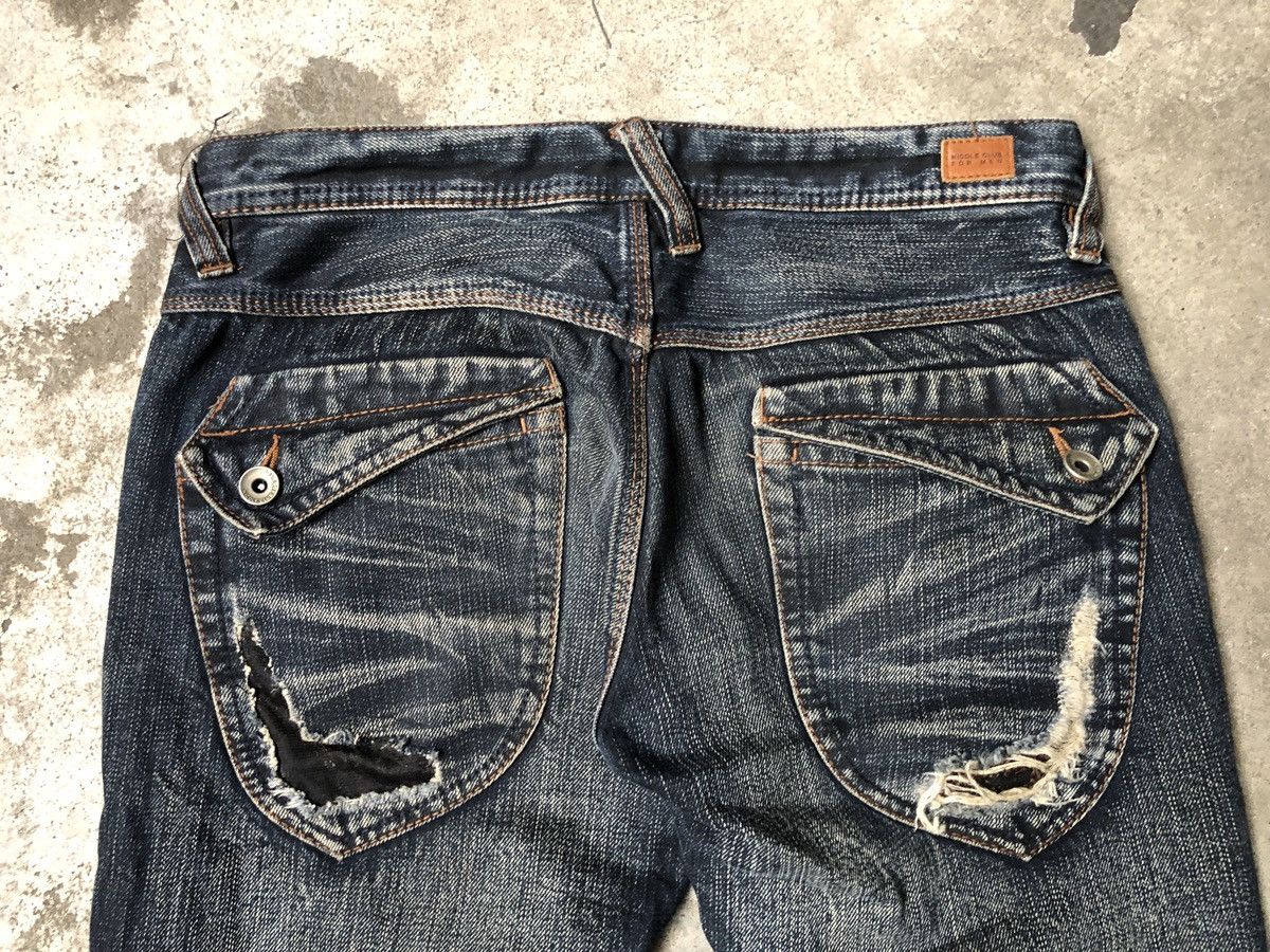 Japanese Brand Nicole Club For Men Flare Denim Jeans Size US 31 - 10 Thumbnail