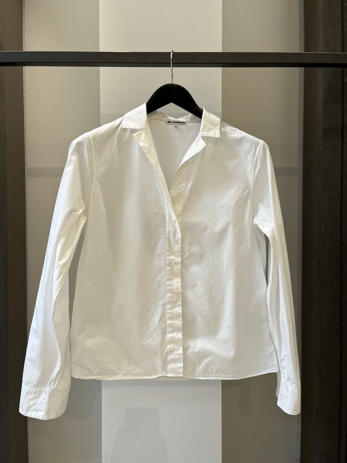 image of Jil Sander Vintage White Button Up Shirt, Women's (Size Small)