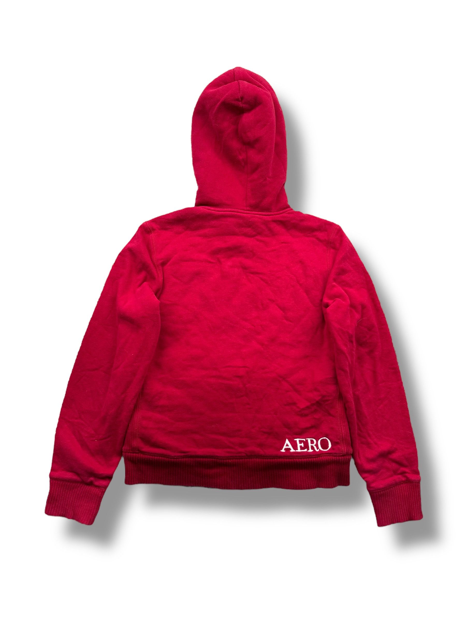 Aeropostale Y2K Hoodie Faux Fur Hood(V399) Size L / US 10 / IT 46 - 4 Thumbnail