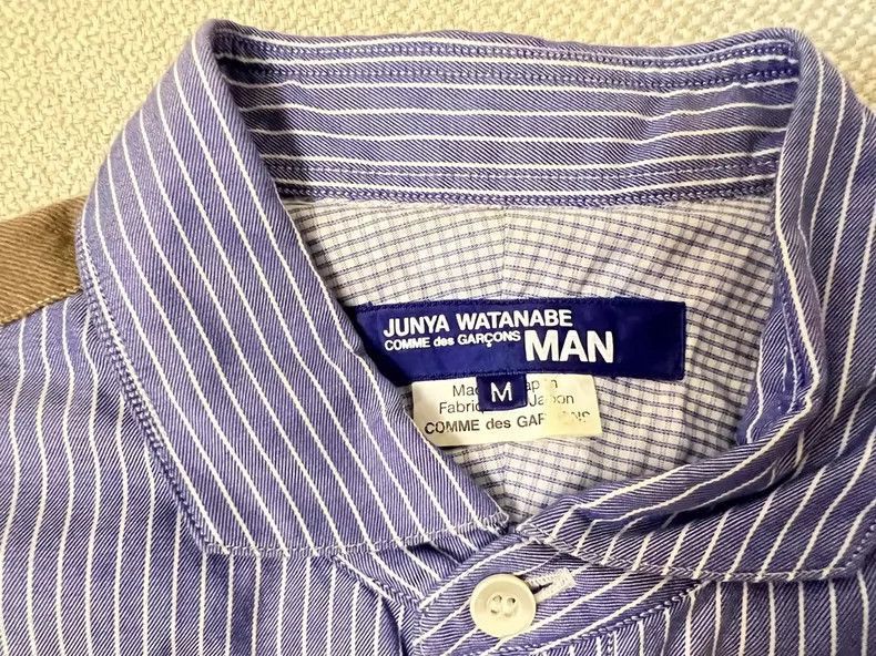 Junya Watanabe Junya Watanabe Patchwork Striped Shirt Size US M / EU 48-50 / 2 - 4 Thumbnail