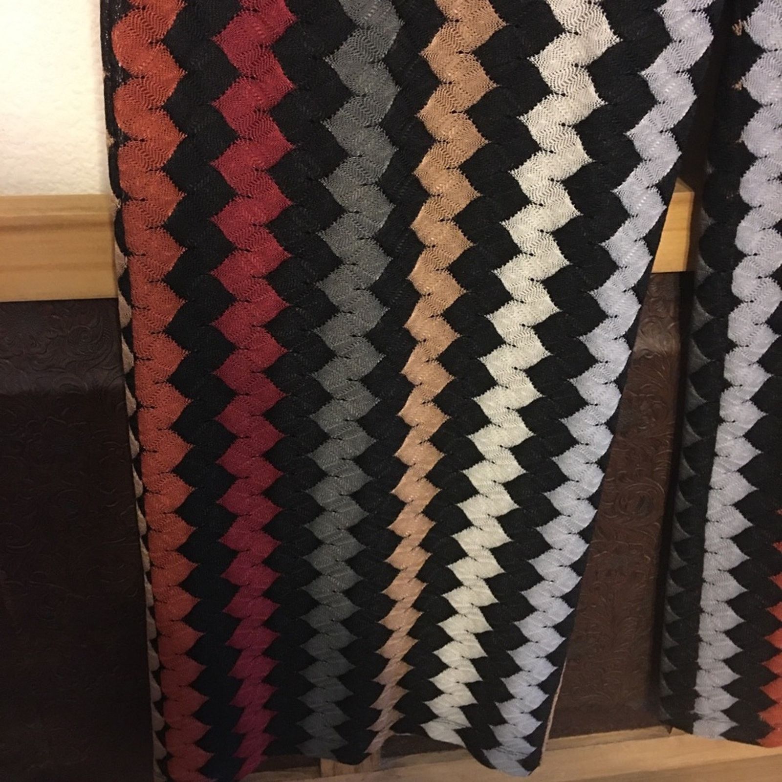 Other CSC Studios chevron style print multi layer pants Size 35" - 4 Thumbnail