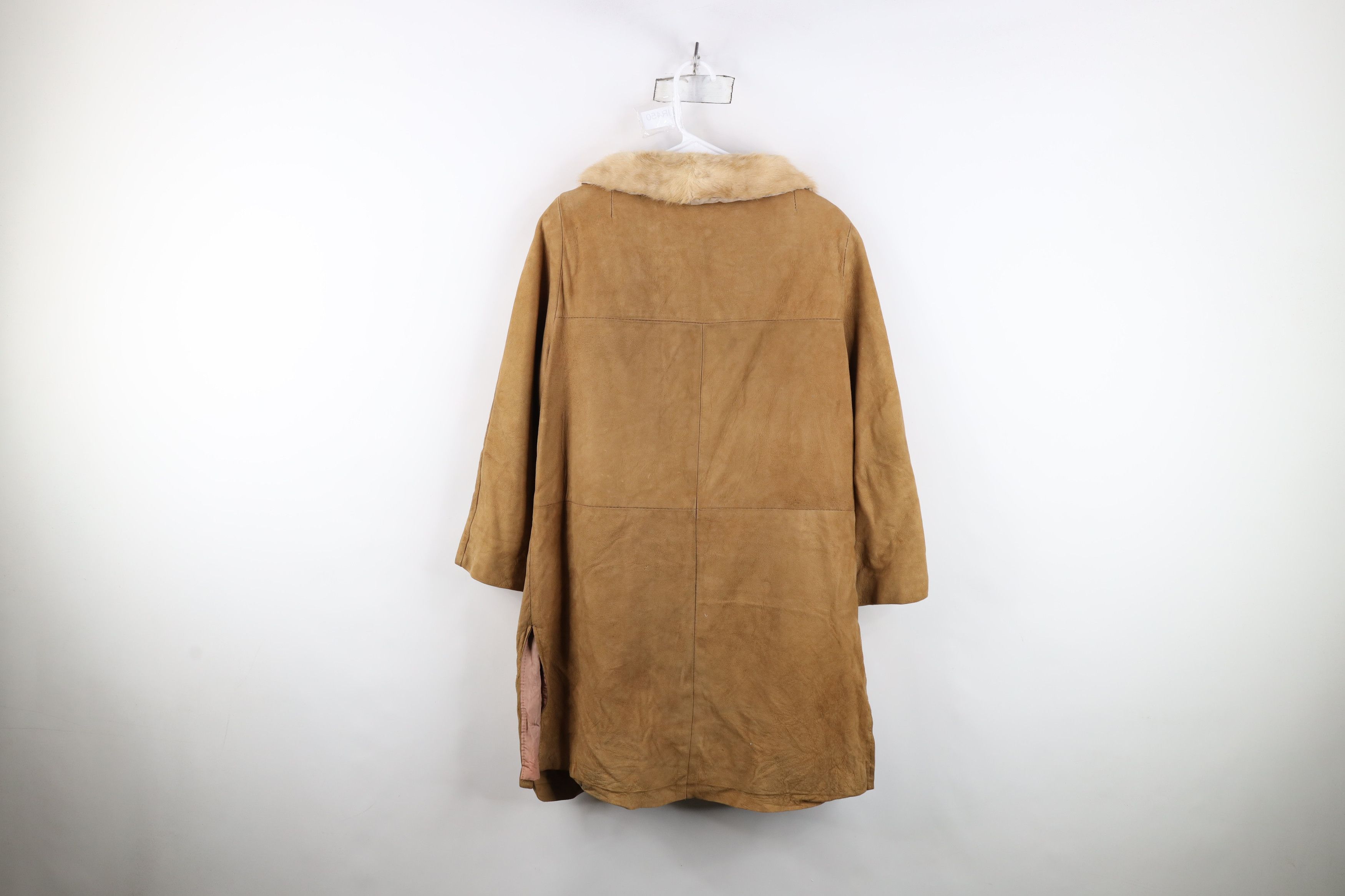 Vintage Vintage 40s 50s Rockabilly Fur Trim Suede Leather Jacket Size M / US 6-8 / IT 42-44 - 15 Thumbnail