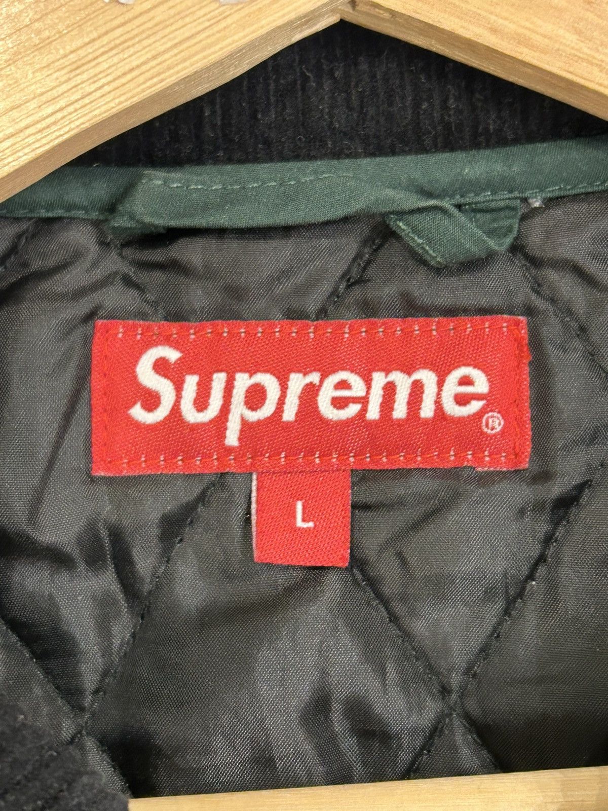 Supreme Supreme Chains Quilted Jacket - Dark Green Size US L / EU 52-54 / 3 - 3 Thumbnail