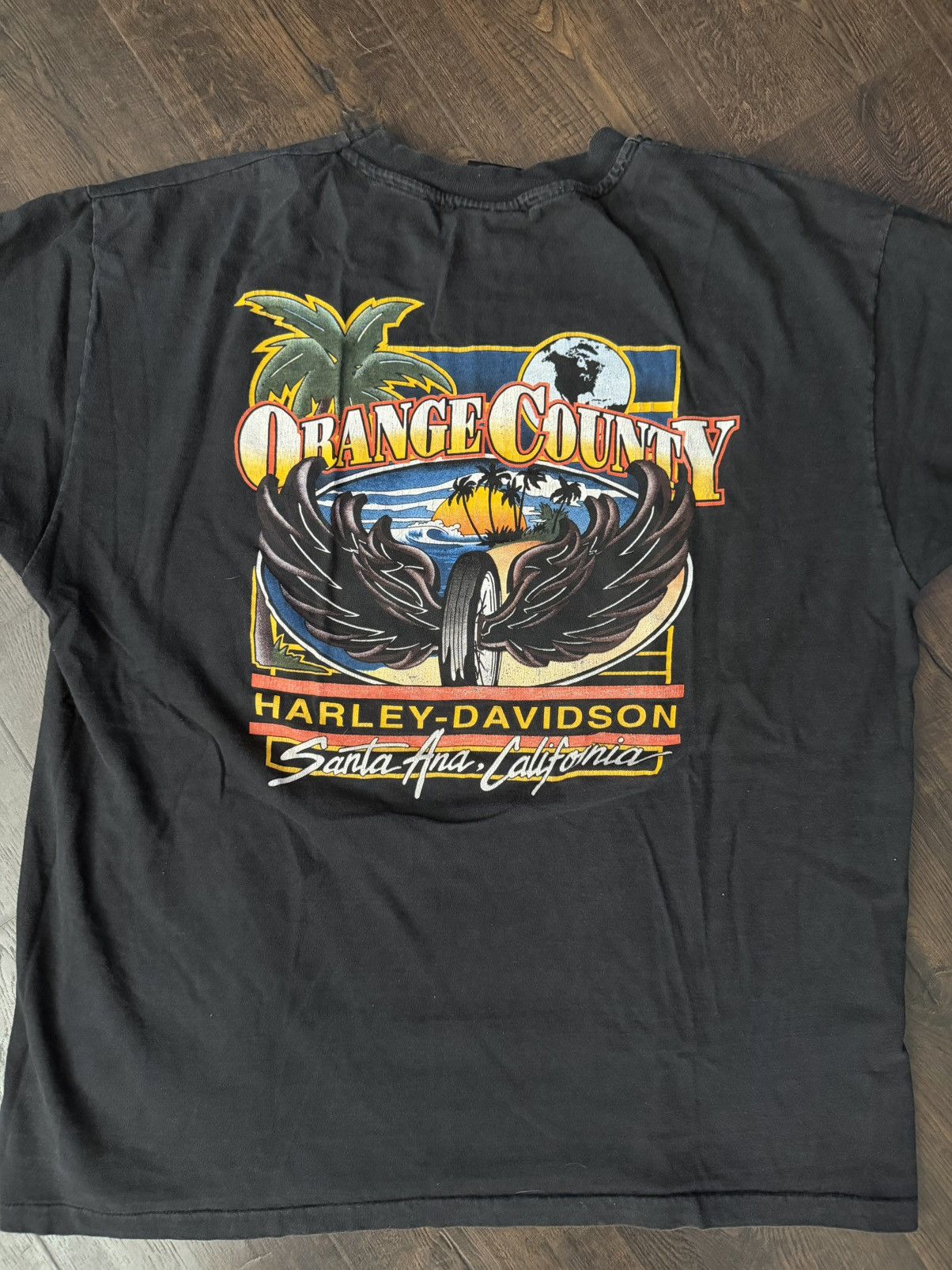 Harley Davidson Harley Davidson black and white biker tee bikerstyle Size US XL / EU 56 / 4 - 2 Thumbnail