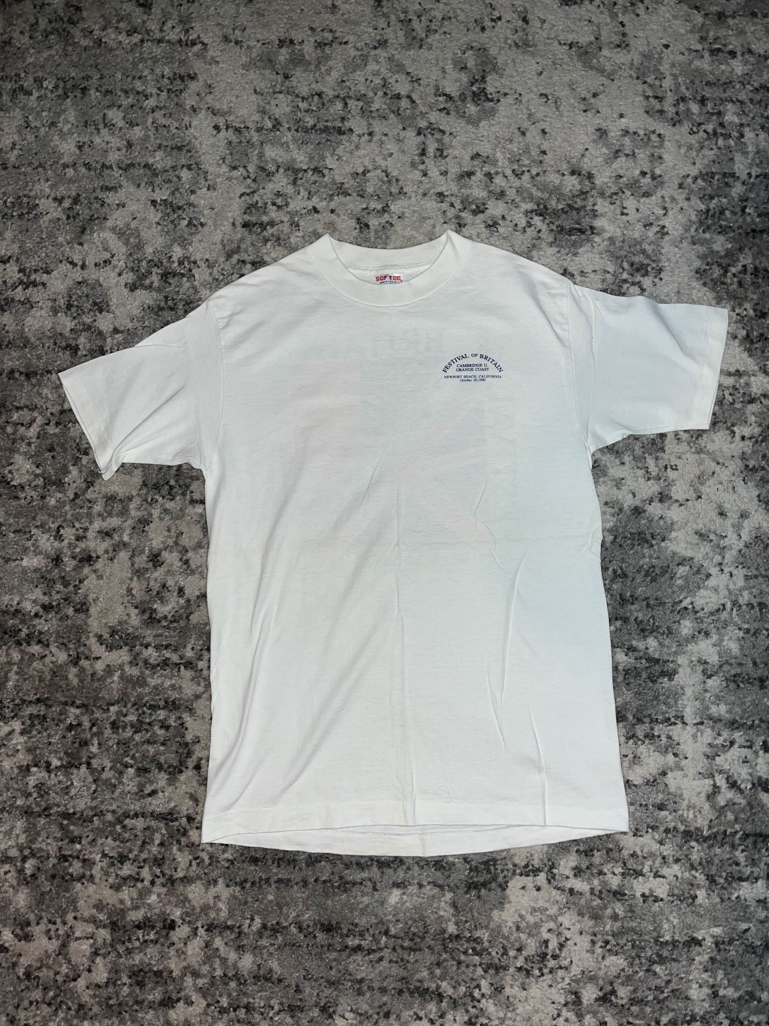 Vintage 90s Festival of Britain Orange Coast Race Shirt Size US L / EU 52-54 / 3 - 4 Thumbnail