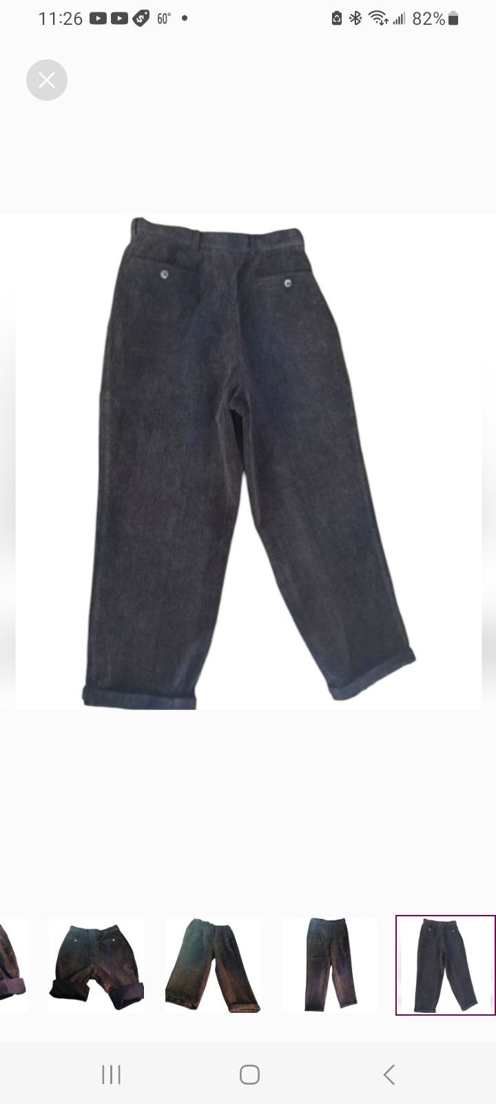 Alexander Julian Vintage 'COLOURS' by Alexander Julian Brown Corduroy Pants Size US 31 - 6 Thumbnail