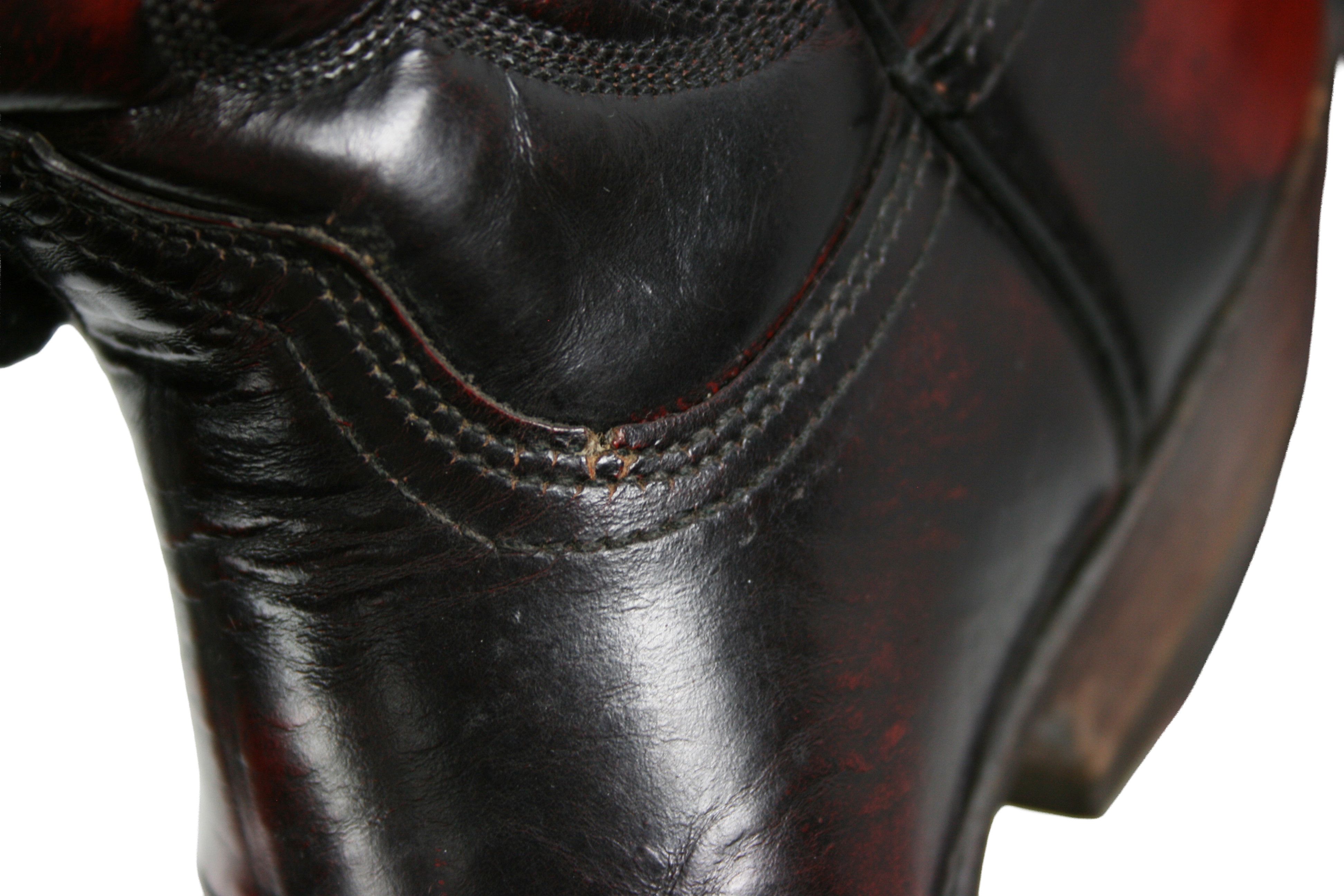Sendra 90S Y2K Maxi Fuschia Cowboy Western Gradient Boots Vintage Size US 6 / IT 36 - 6 Thumbnail