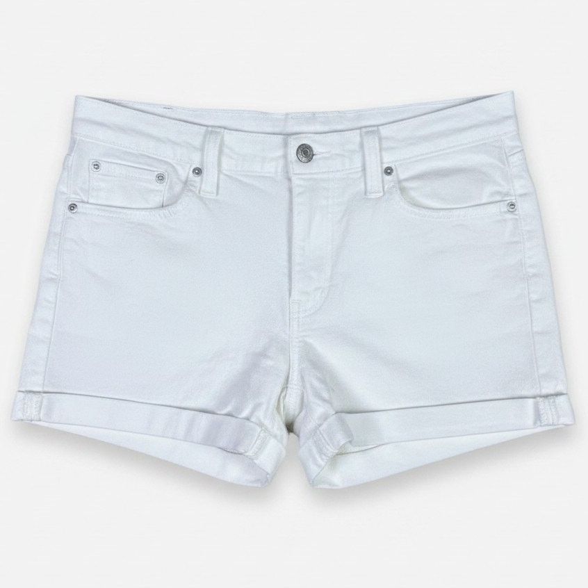 Levi's Levi's Women's 31 Mid Length White Summer 4" Jean Shorts Size 31" - 1 Thumbnail