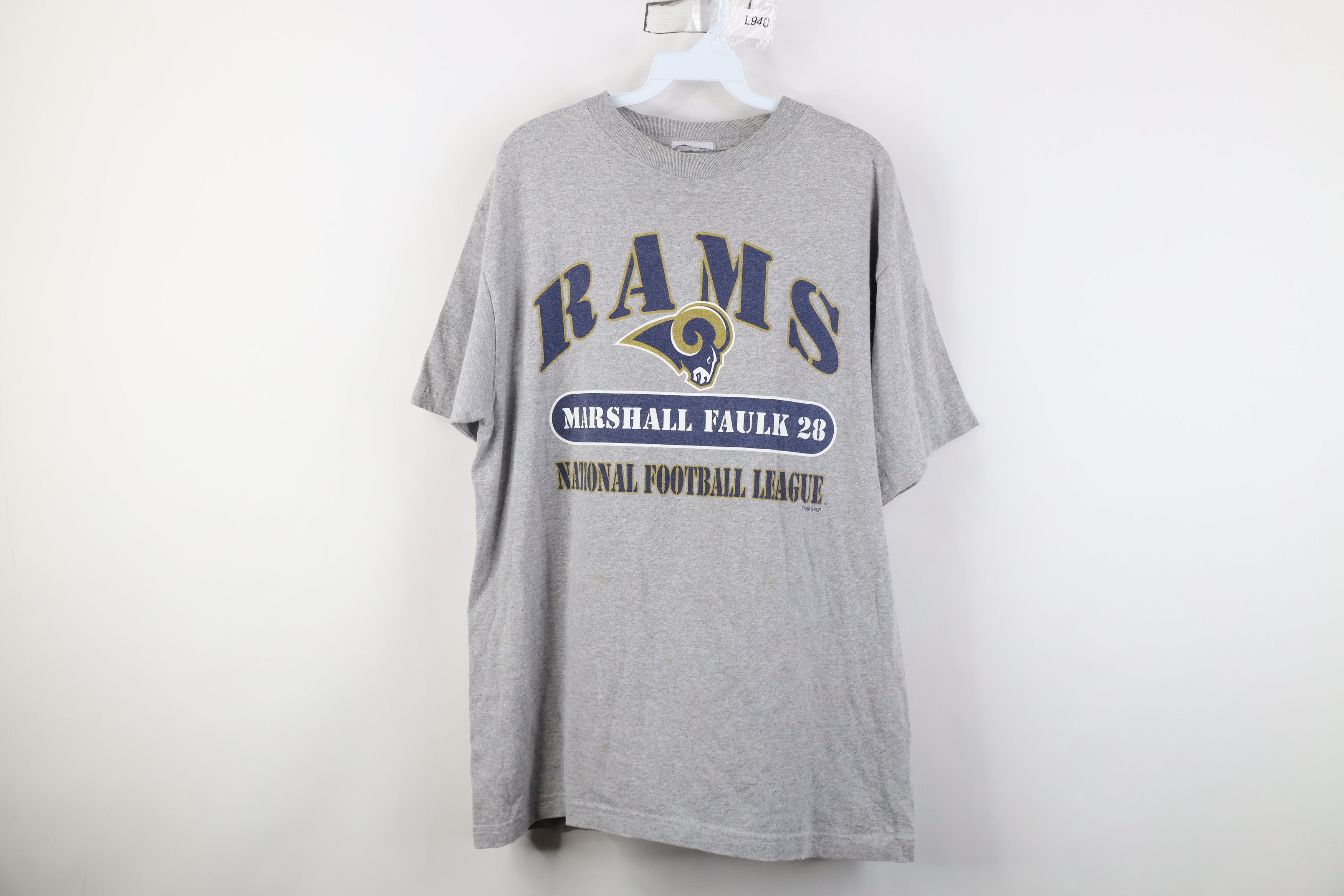 Vintage Vintage 90s Y2K Faulk St Louis Rams Football Jersey T-Shirt Size US L / EU 52-54 / 3 - 1 Thumbnail