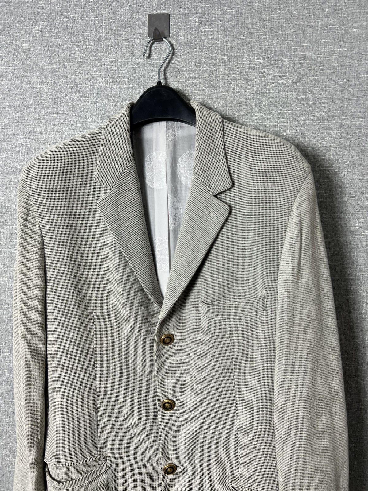 Versace Vintage Versace Classic V2 Rayon Blazer Jacket Size US M / EU 48-50 / 2 - 2 Thumbnail