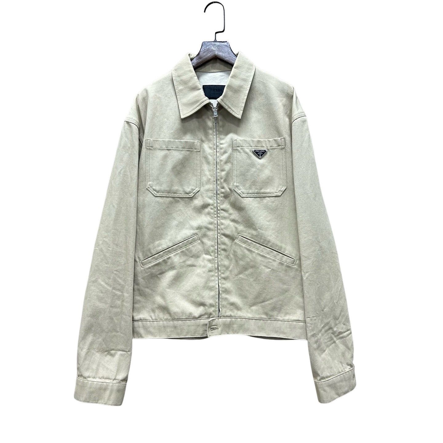 Prada Prada Triangle Logo Zip Jacket Size M Size US M / EU 48-50 / 2 - 1 Thumbnail